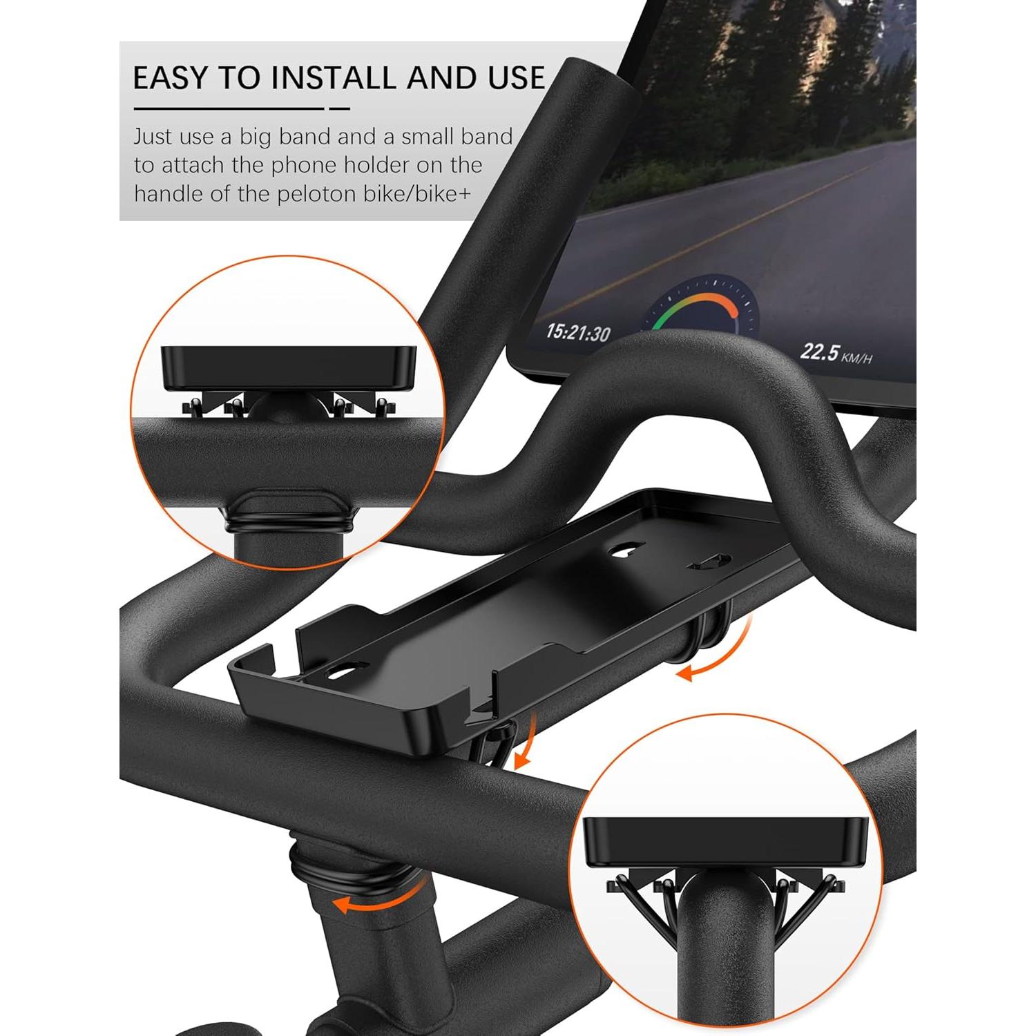 Soporte para Teléfono Peloton con Alfombrilla Antideslizante