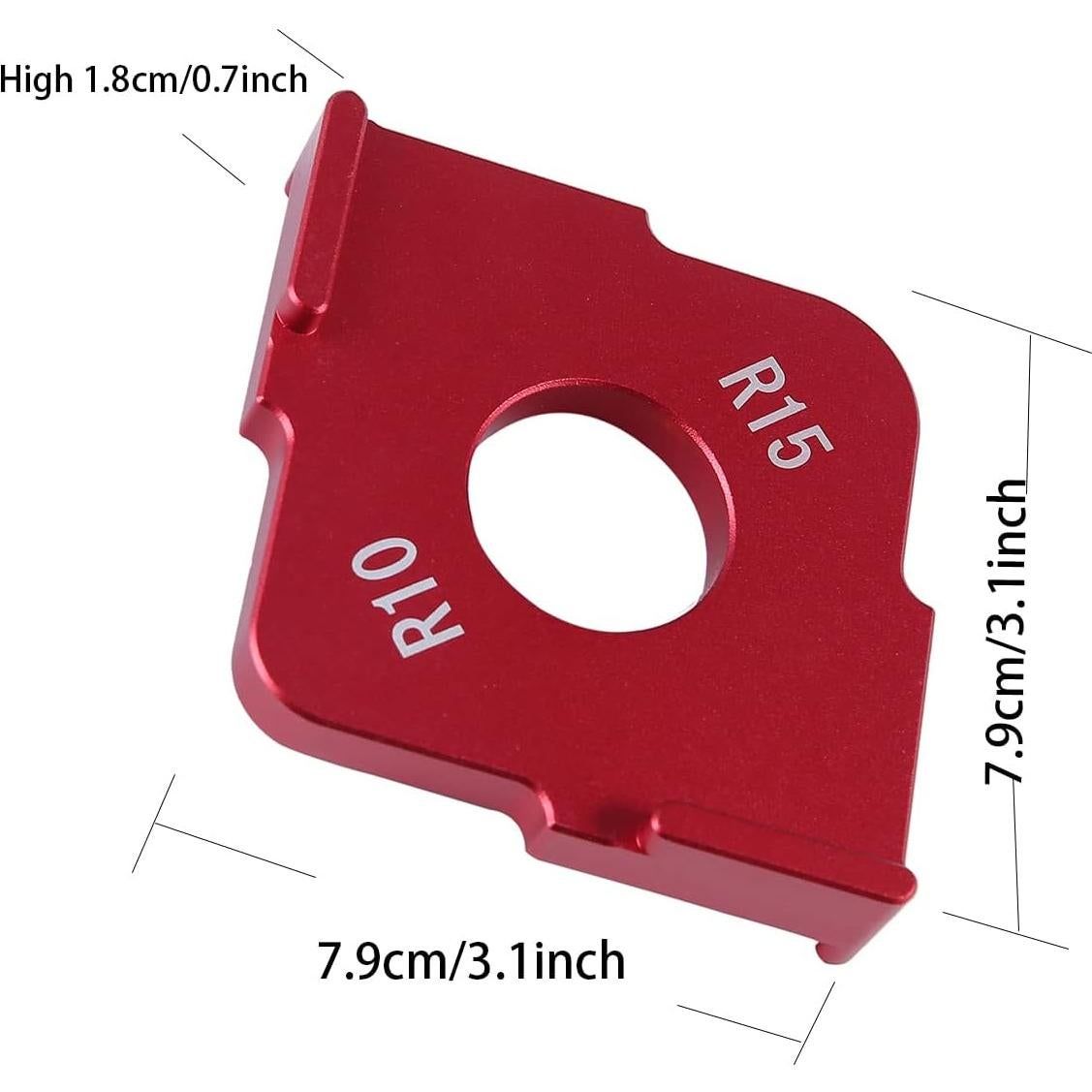 Plantillas de Router de Radio Aluminio n/c R5 R10 R15 R20 R25 R30