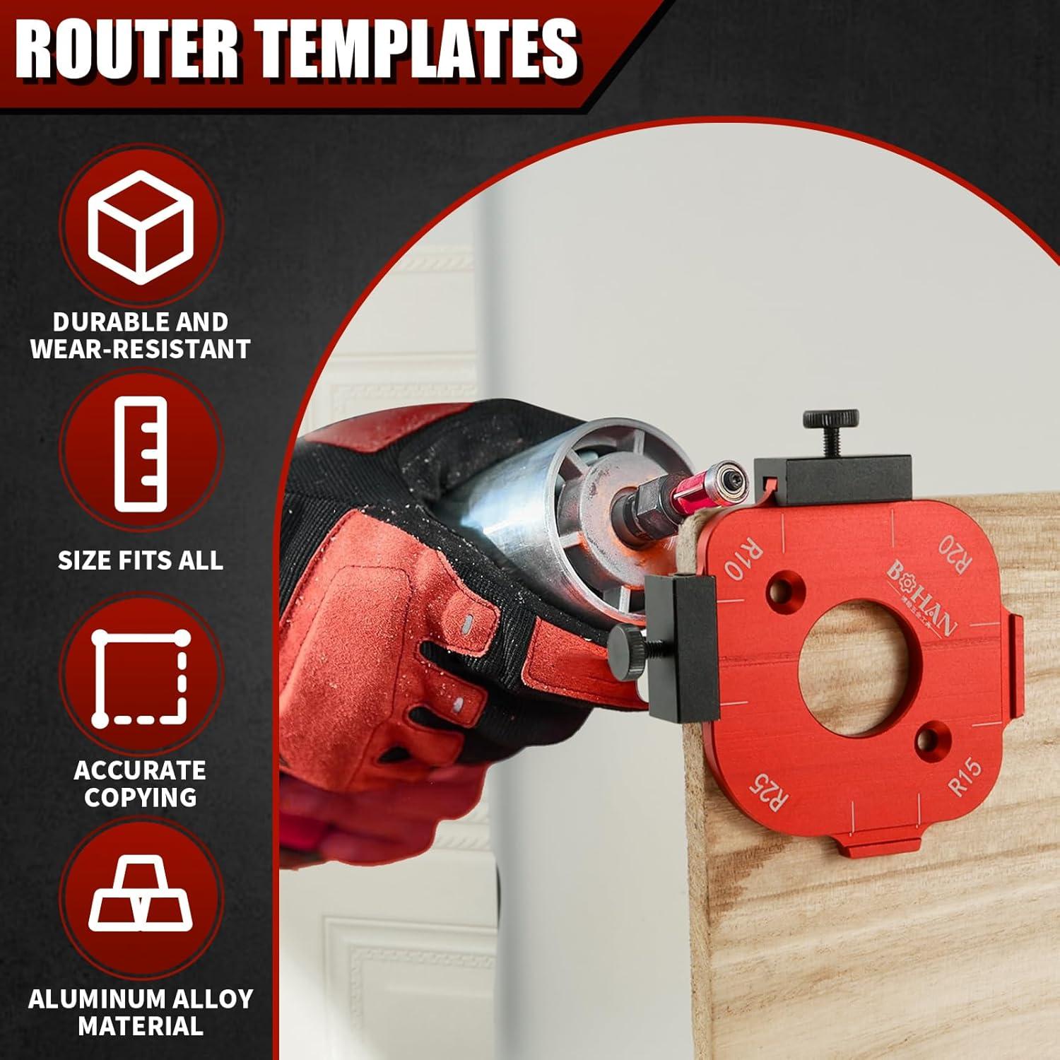 Plantilla de Radio de Esquina FAMIWIN con Cortador, Aluminio