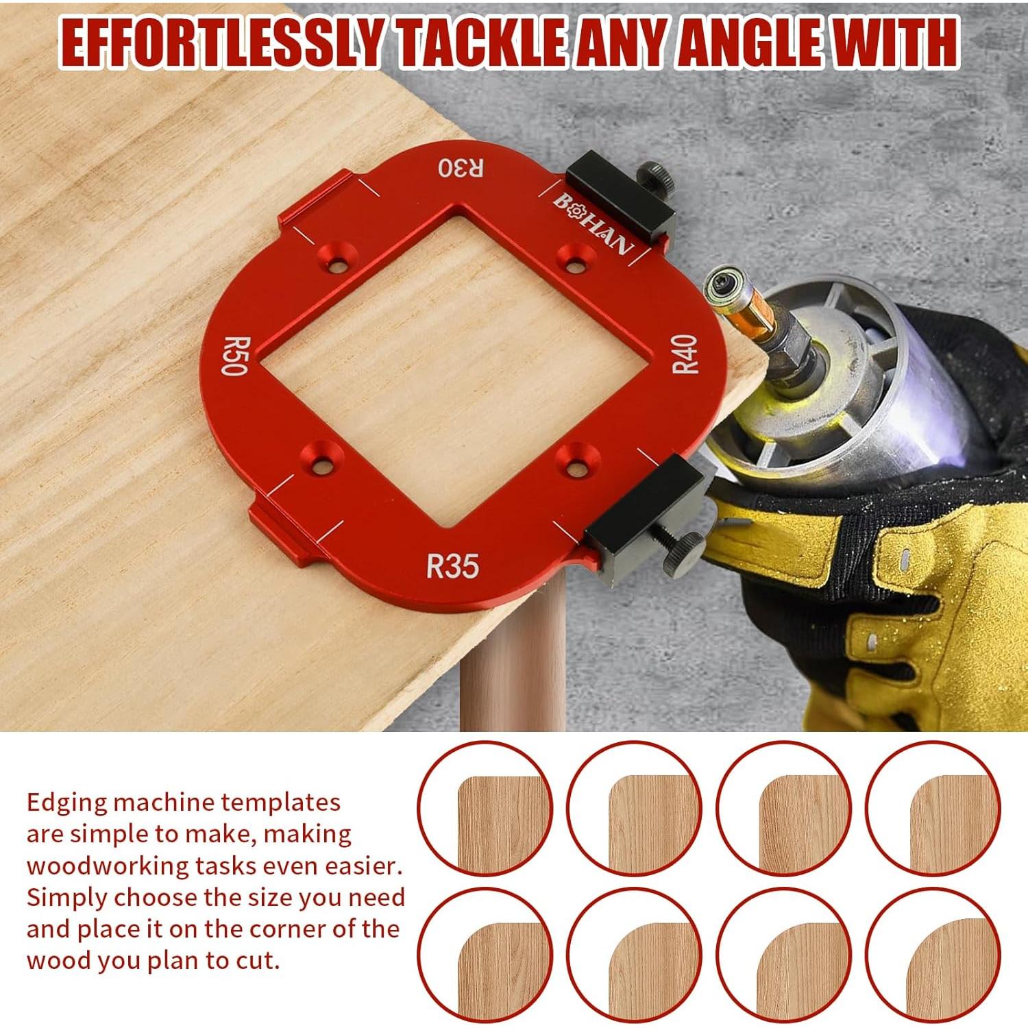 Plantilla de Radio de Esquina FAMIWIN con Cortador, Aluminio