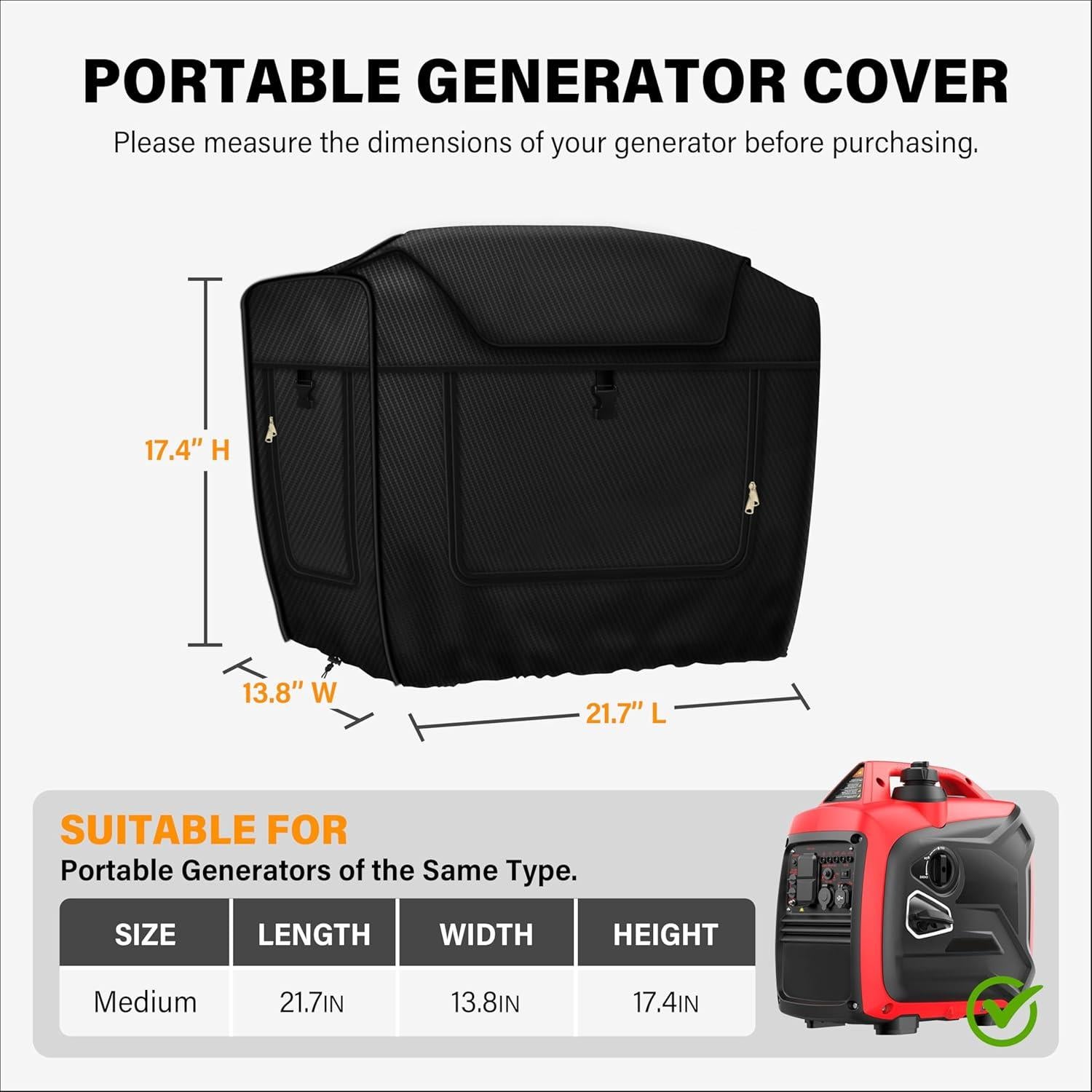 Cubierta para Generador Portátil VANIZY 55x35x44 cm Impermeable