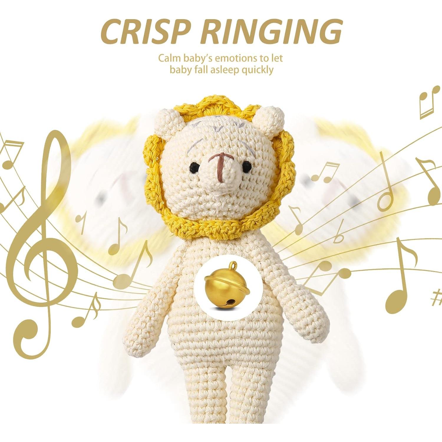 Animal de Peluche de Crochet Natural Let's Make León 18.5 cm