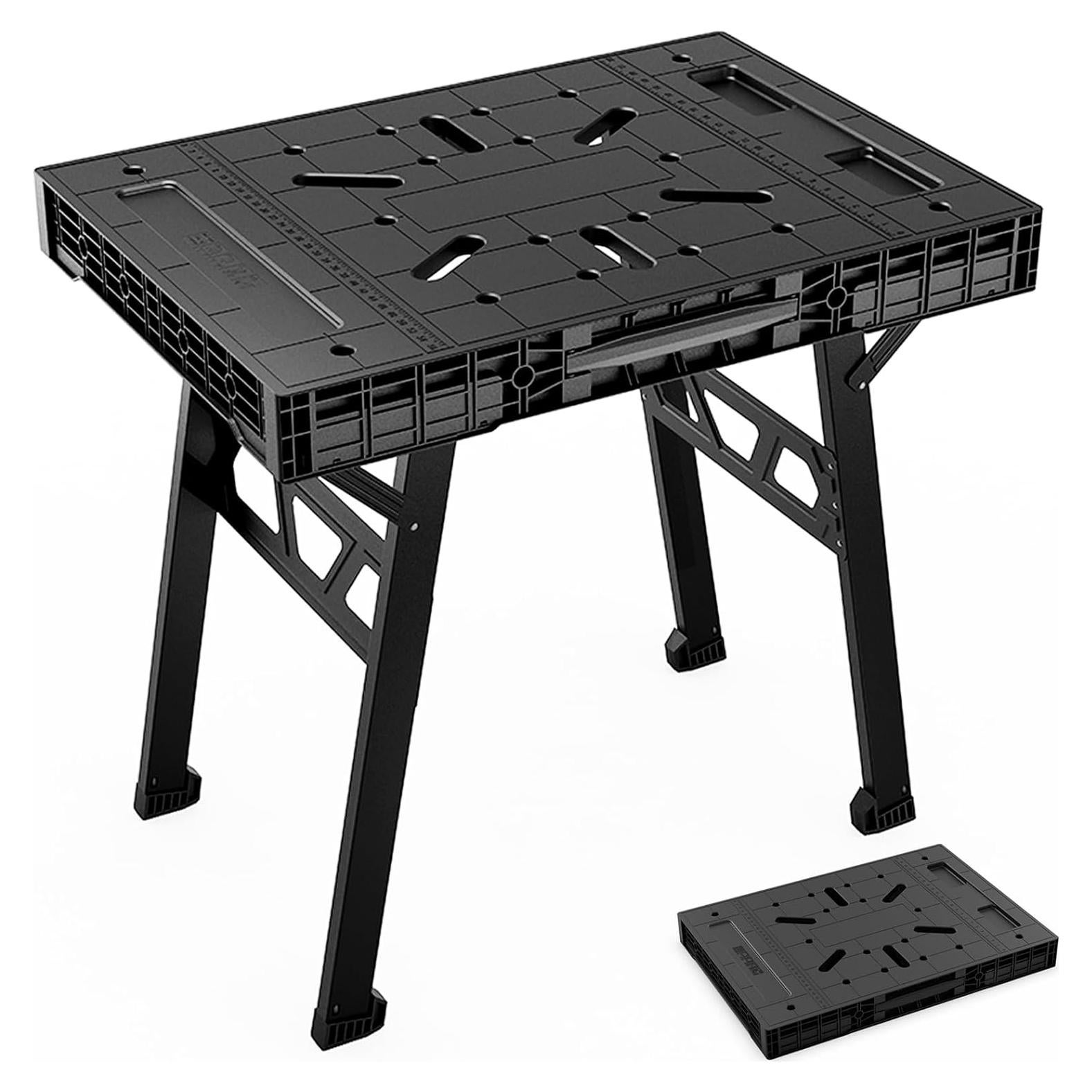 Mesa de trabajo plegable ONCUPID 86.36x63.5 cm negra