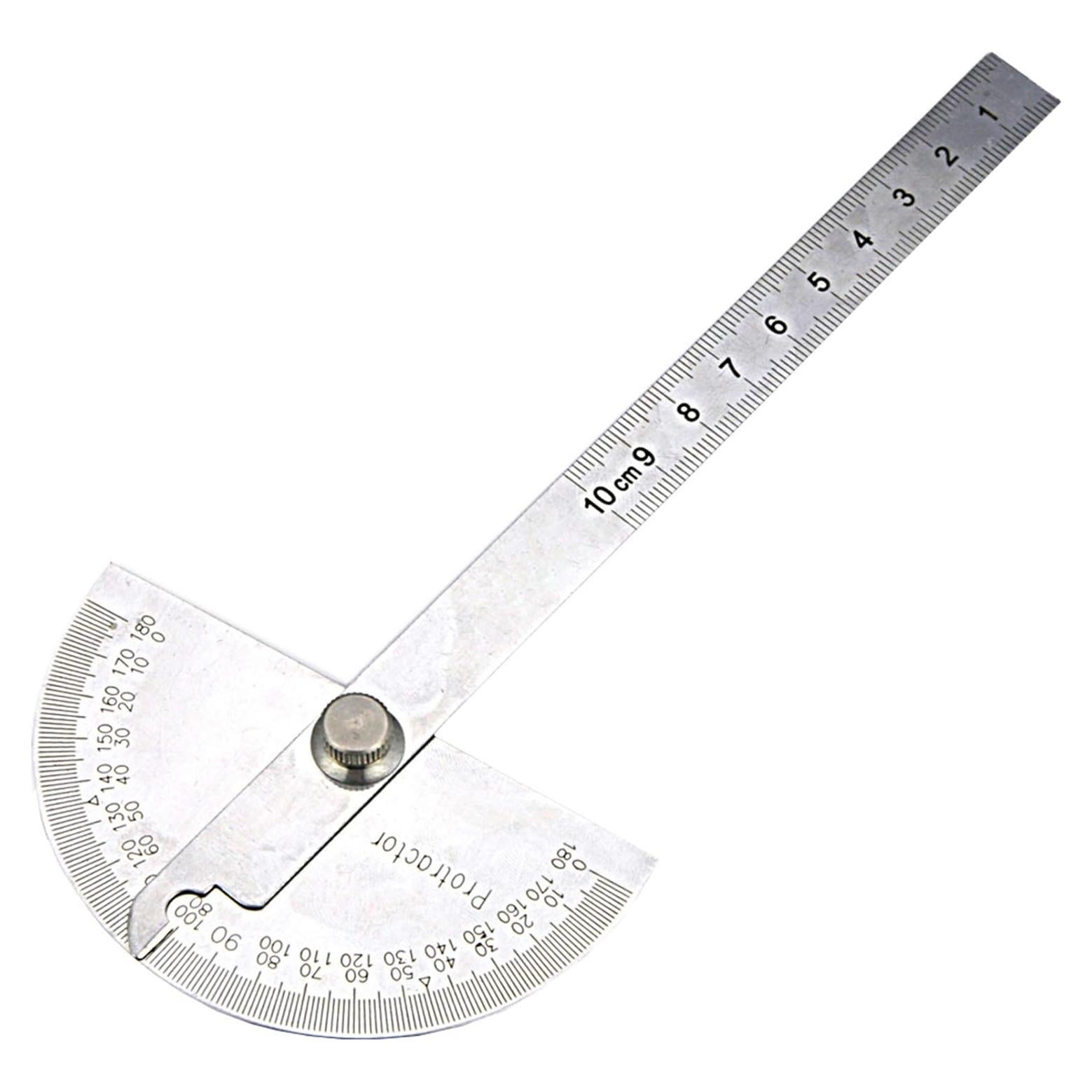 Transportador de Cabeza Redonda Nortools 0-180° Acero Inoxidable