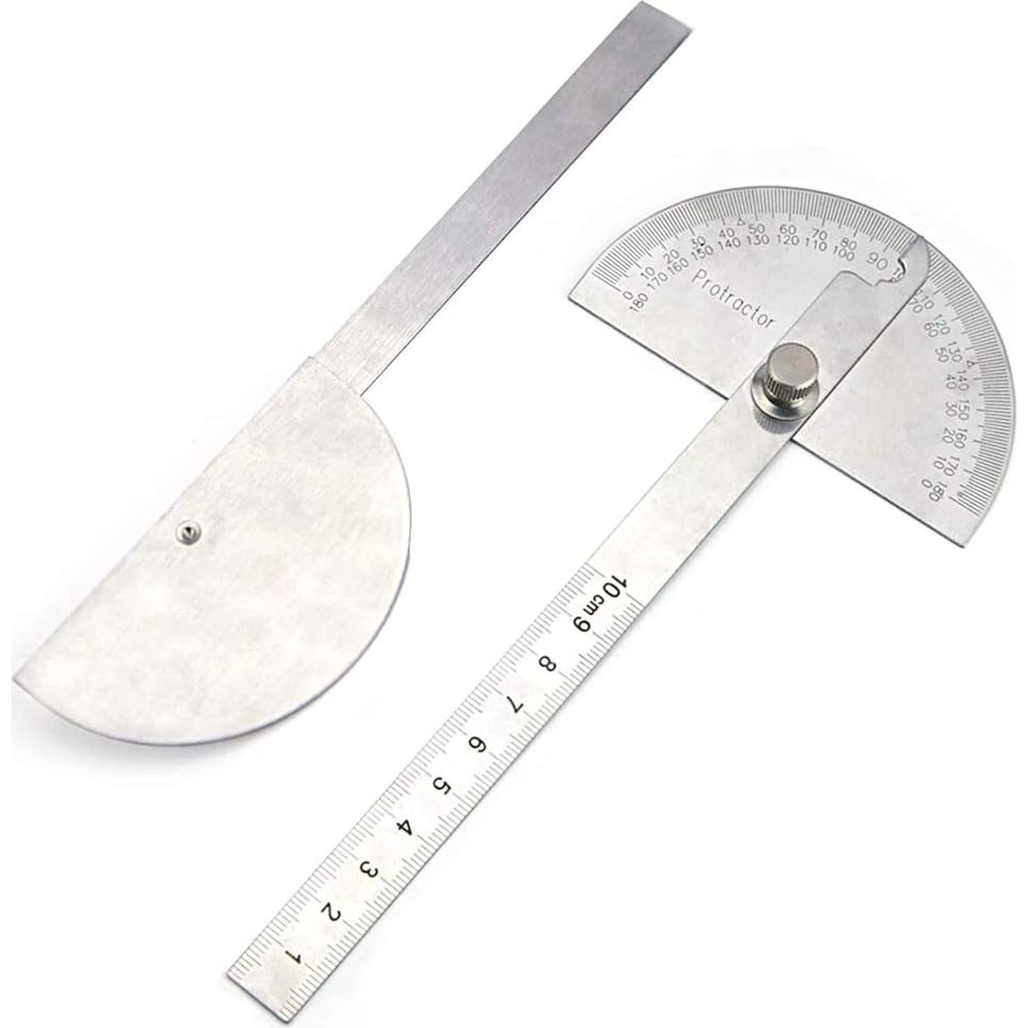 Transportador de Cabeza Redonda Nortools 0-180° Acero Inoxidable