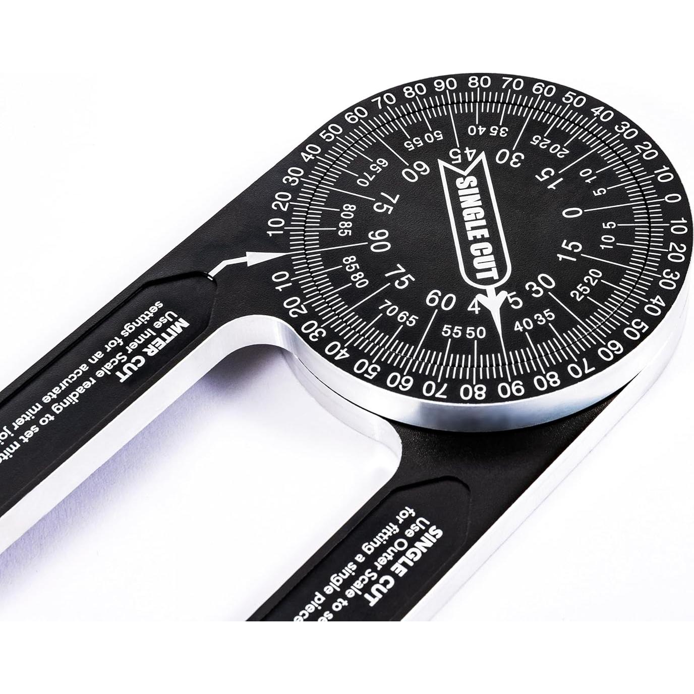 Transportador de inglete PEC 18.4 cm con graduaciones láser