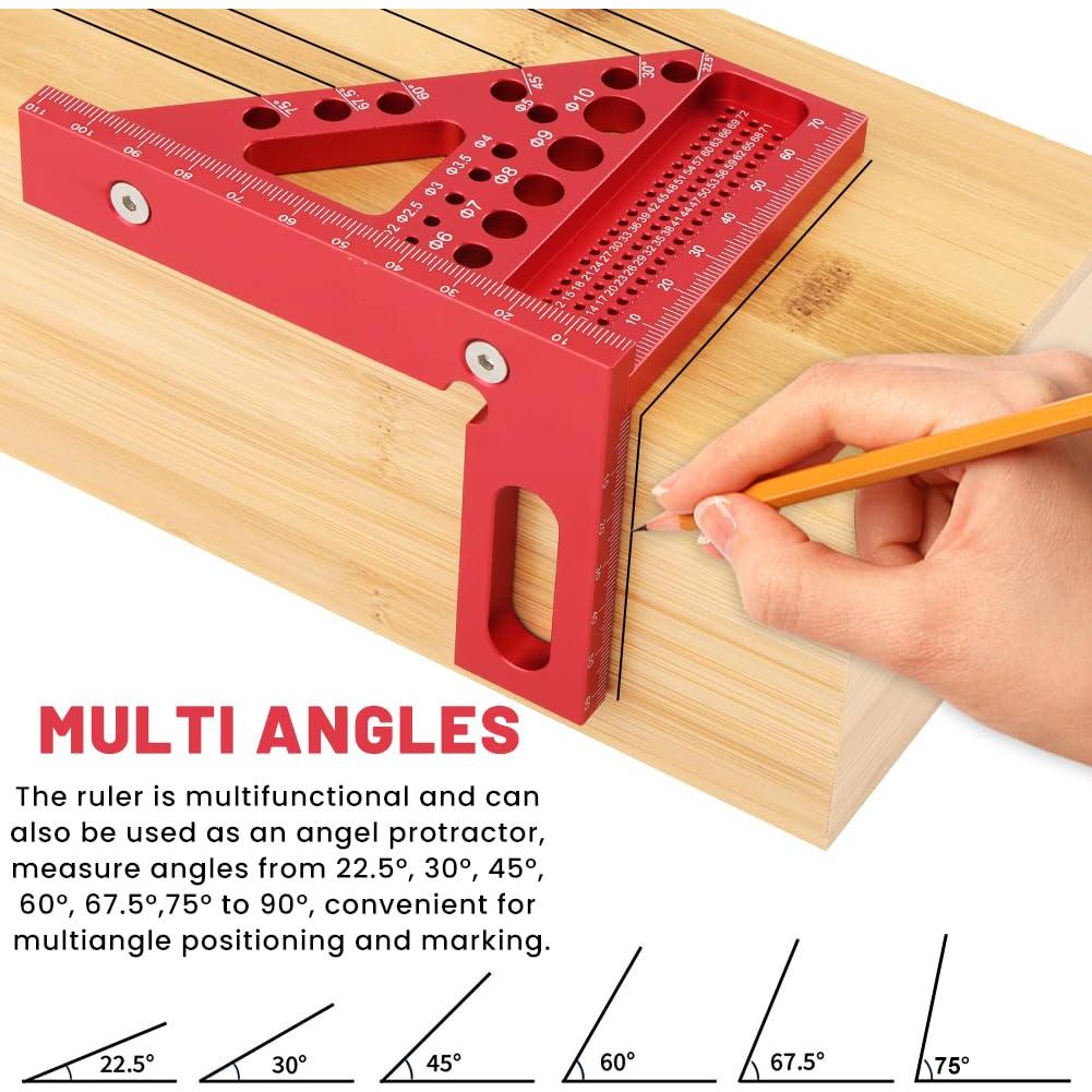 Regla de Medición Multi-Angulo 3D Trasylph - 22.5 a 90 Grados