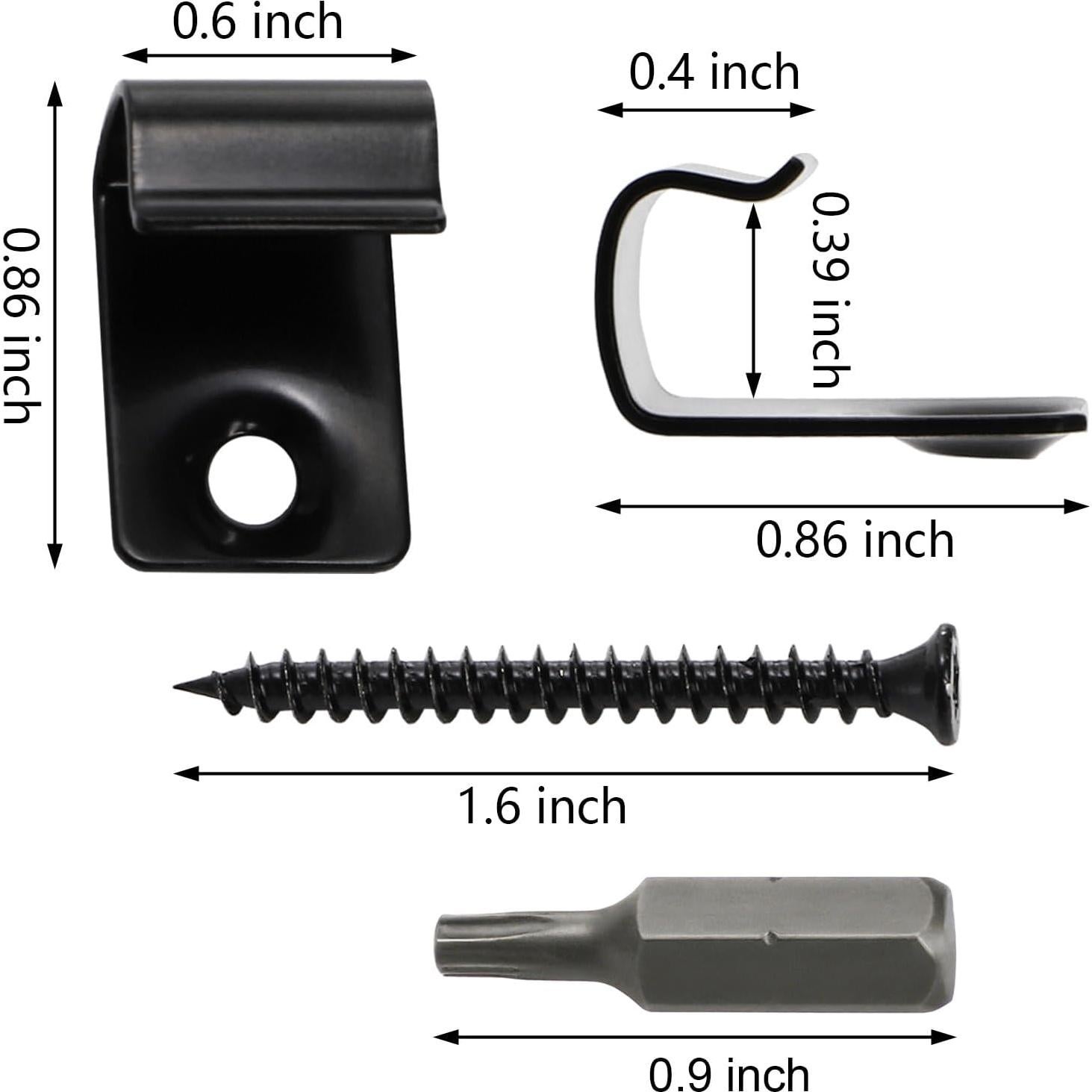 Yarlung 40 Clips de Inicio para Decking Compuesto - Acero Inoxidable