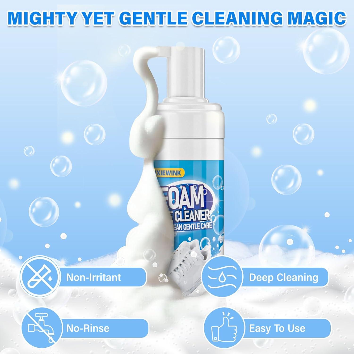 Kit de Limpieza de Zapatos PIXIEWINK 200ml con Cepillo y Toalla