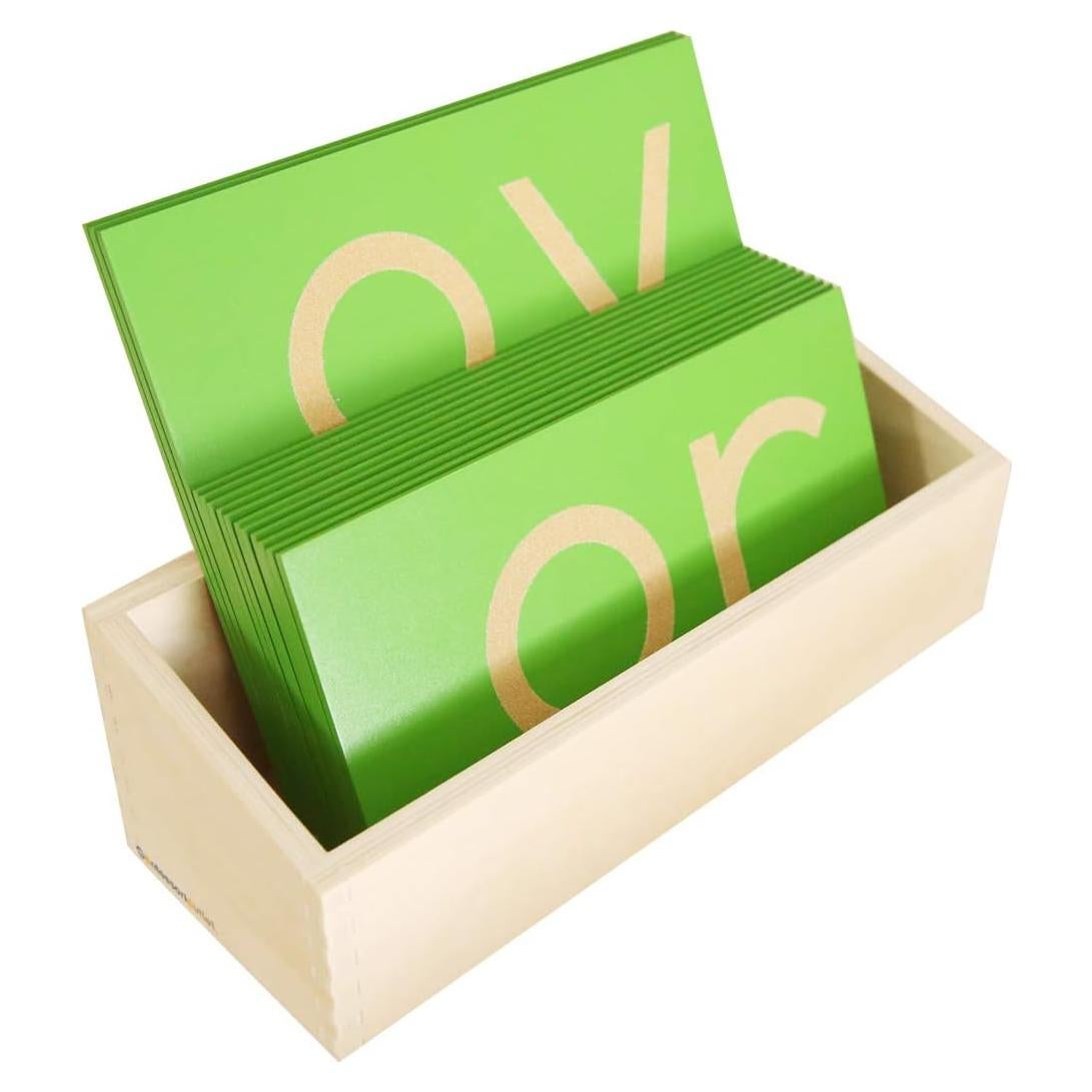 Caja Montessori para Letras de Lija en Minúsculas - Solo Caja