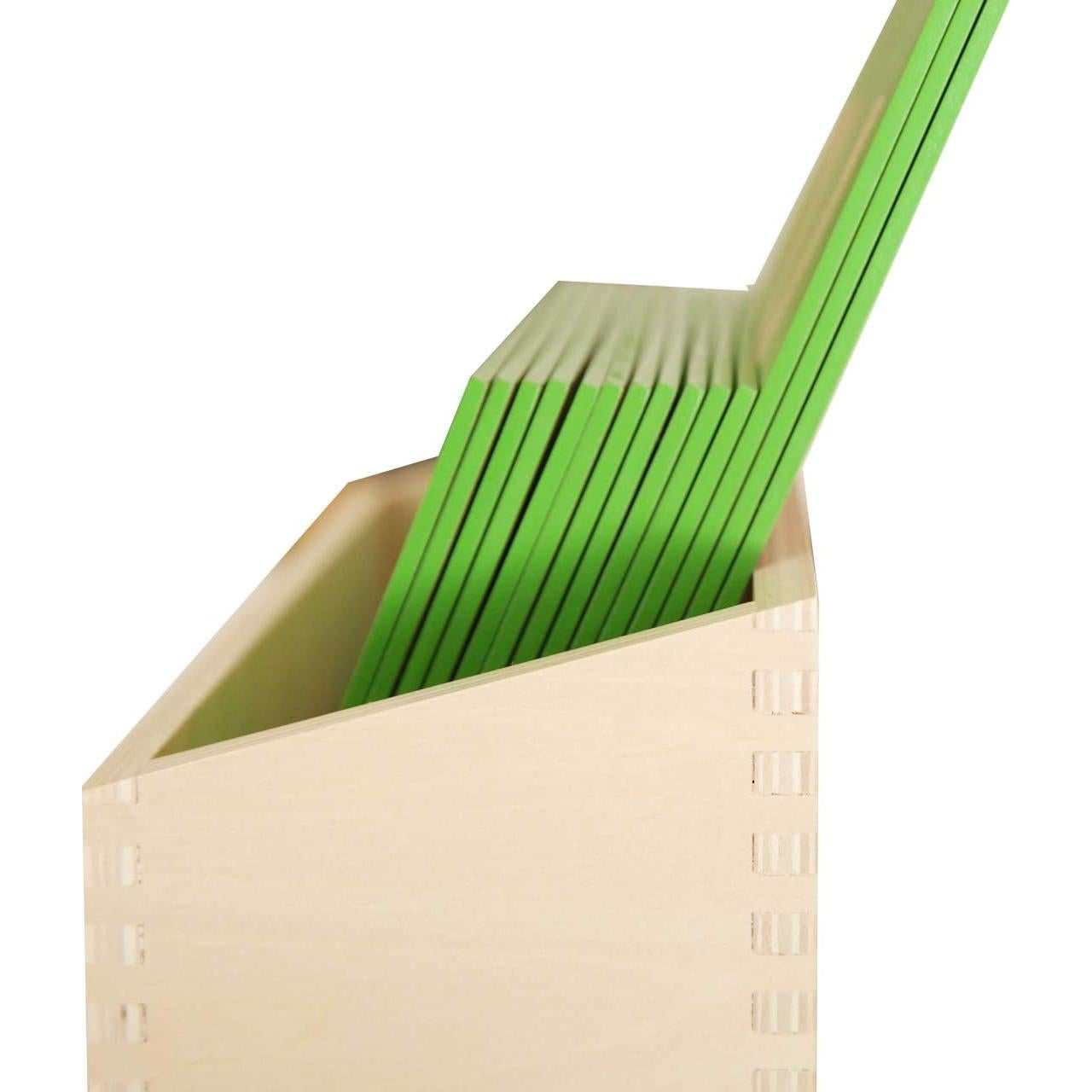 Caja Montessori para Letras de Lija en Minúsculas - Solo Caja