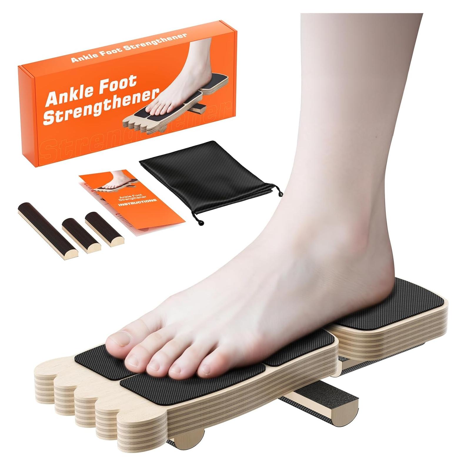 Tabla de Equilibrio Woorhive para Tobillo - Madera Antideslizante