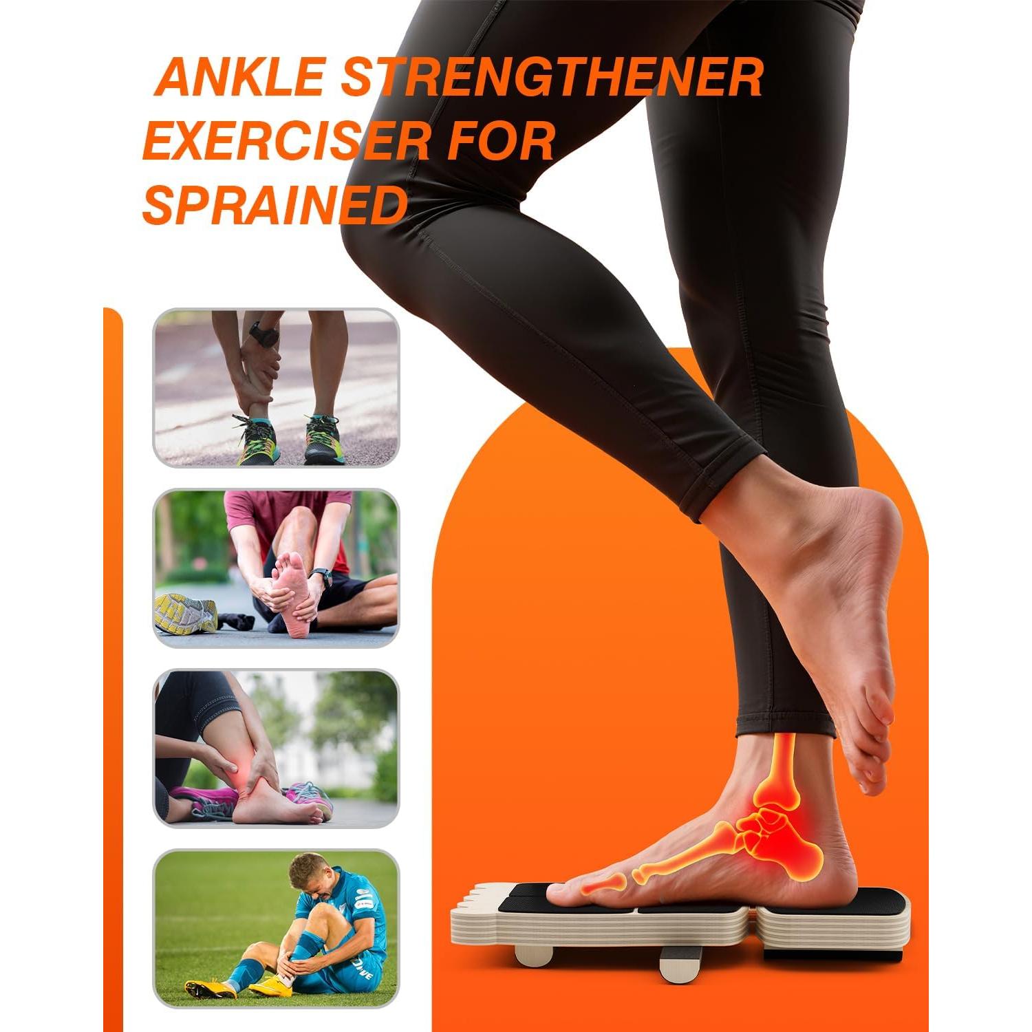 Tabla de Equilibrio Woorhive para Tobillo - Madera Antideslizante