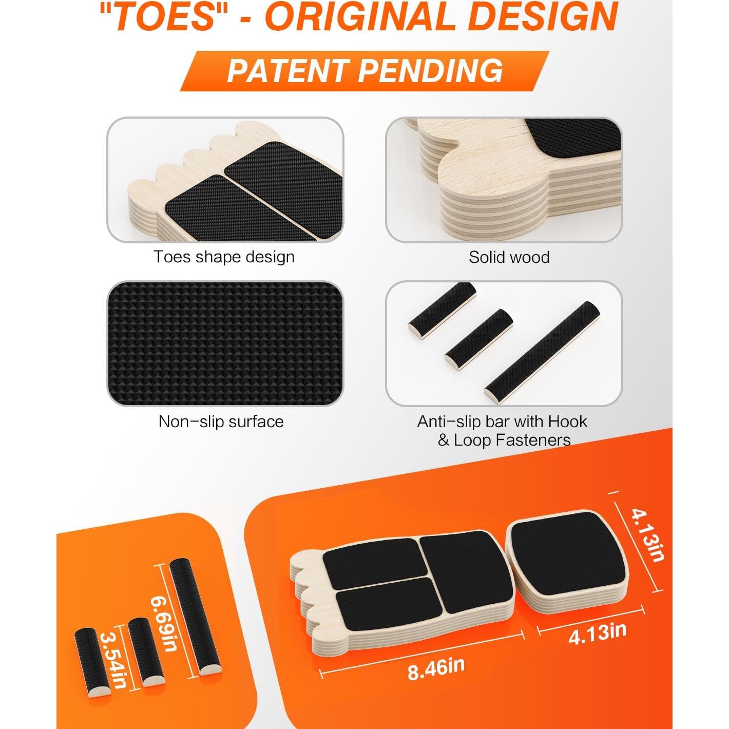 Tabla de Equilibrio Woorhive para Tobillo - Madera Antideslizante