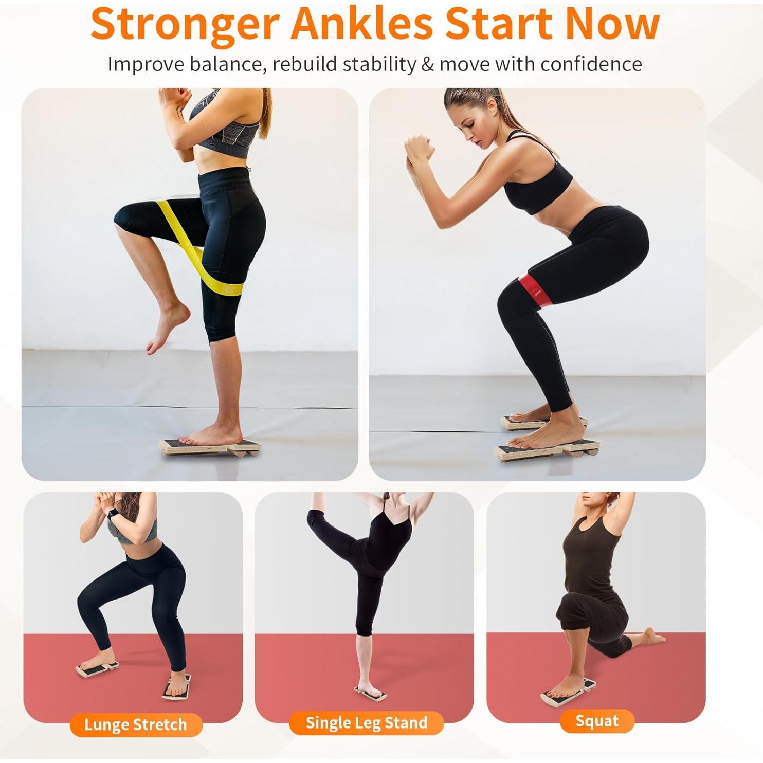 Tablero de Equilibrio Nuaoi para Tobillo - Ejercitador de Postura