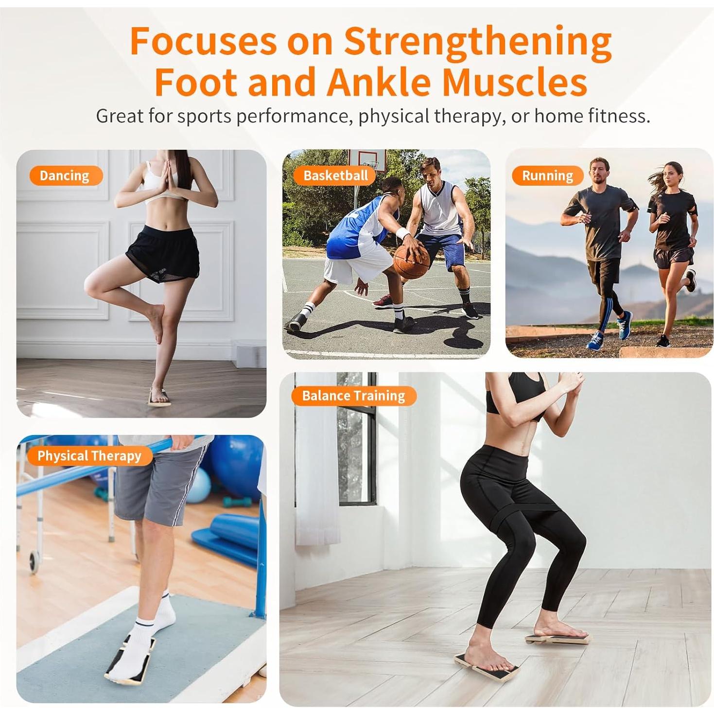 Tablero de Equilibrio Nuaoi para Tobillo - Ejercitador de Postura