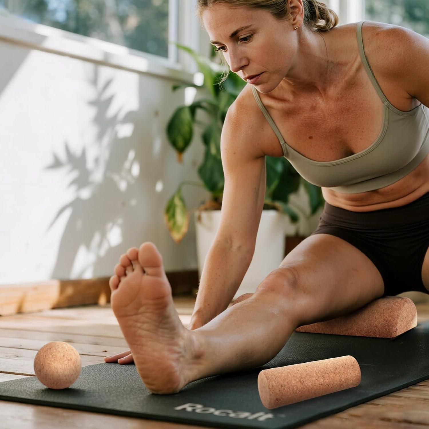 Tabla de Equilibrio Rocalt de Corcho Premium para Fortalecer Pies