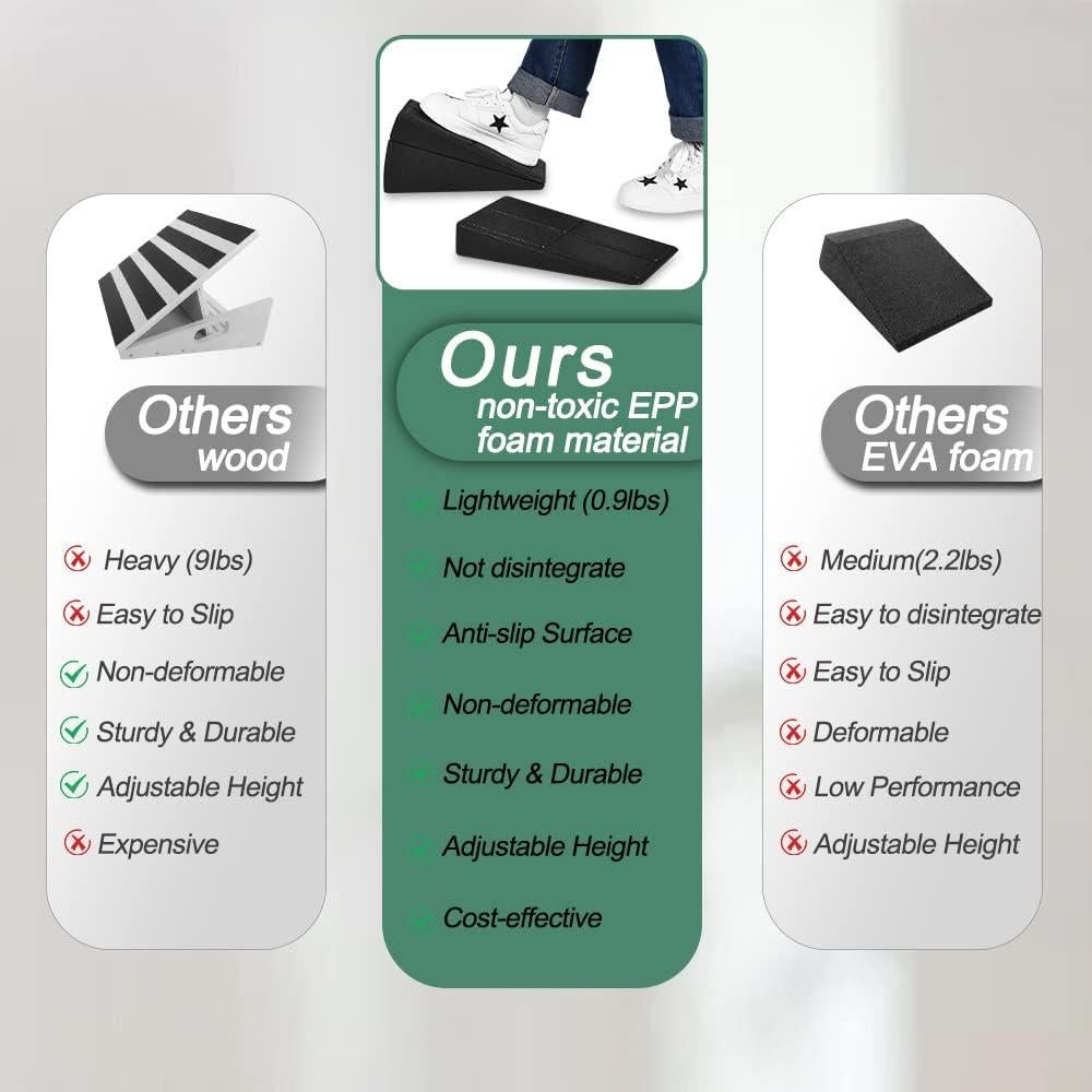 Cuña de Sentadilla Inclinada Grope para Estiramiento de Pantorrillas