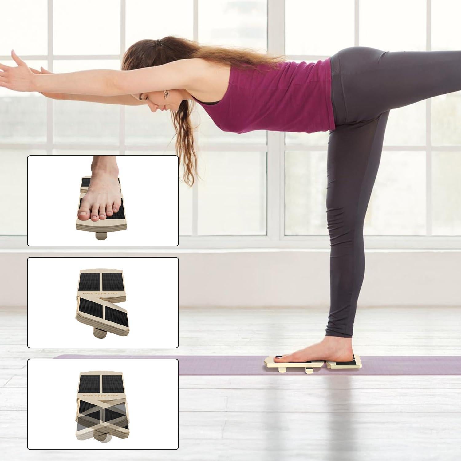 Entrenador de Fuerza para Tobillo Ptanexx - Tabla de Equilibrio 33x13cm