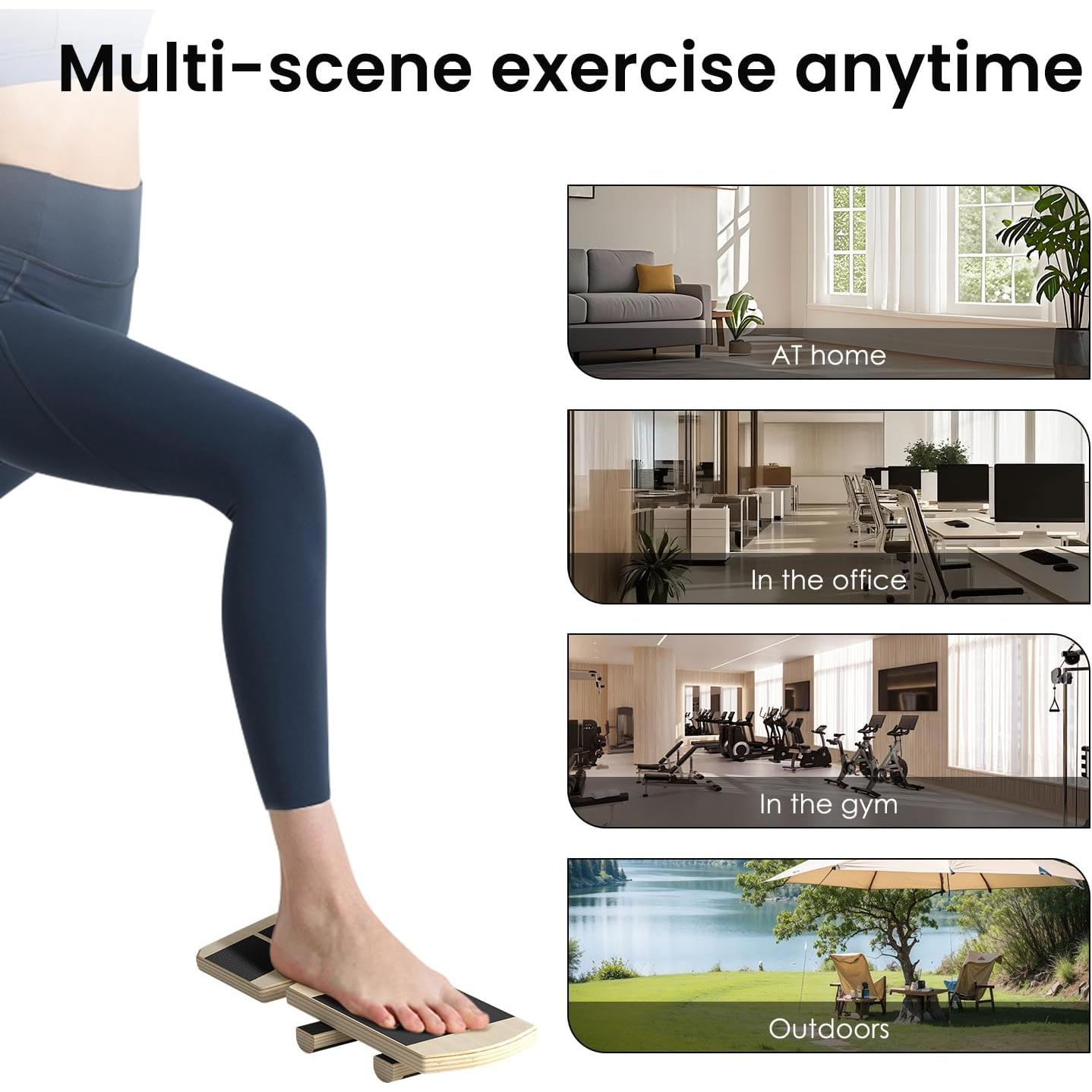 Entrenador de Fuerza para Tobillo Ptanexx - Tabla de Equilibrio 33x13cm