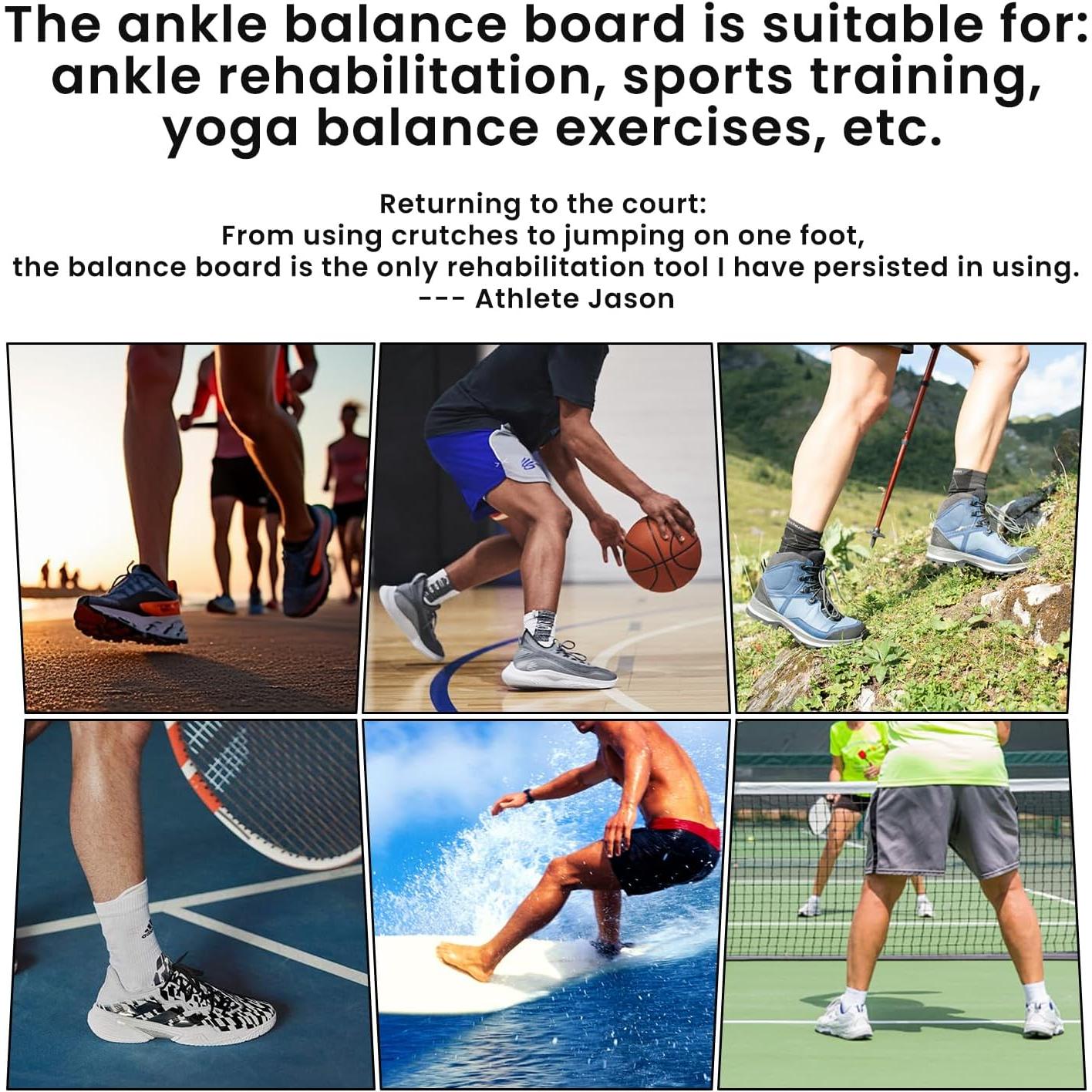 Entrenador de Fuerza para Tobillo Ptanexx - Tabla de Equilibrio 33x13cm