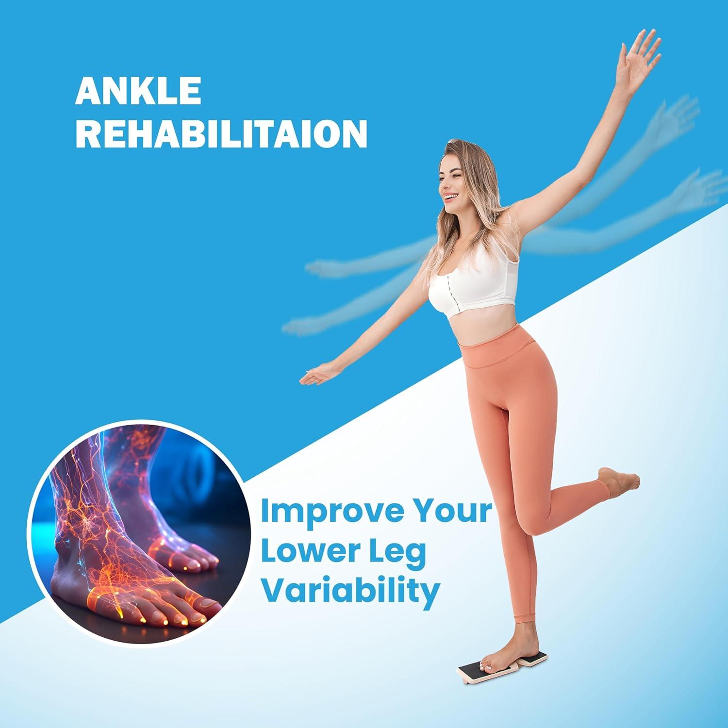 Tablero de Equilibrio Lumia Wellness - Ejercitador de Tobillo y Pie