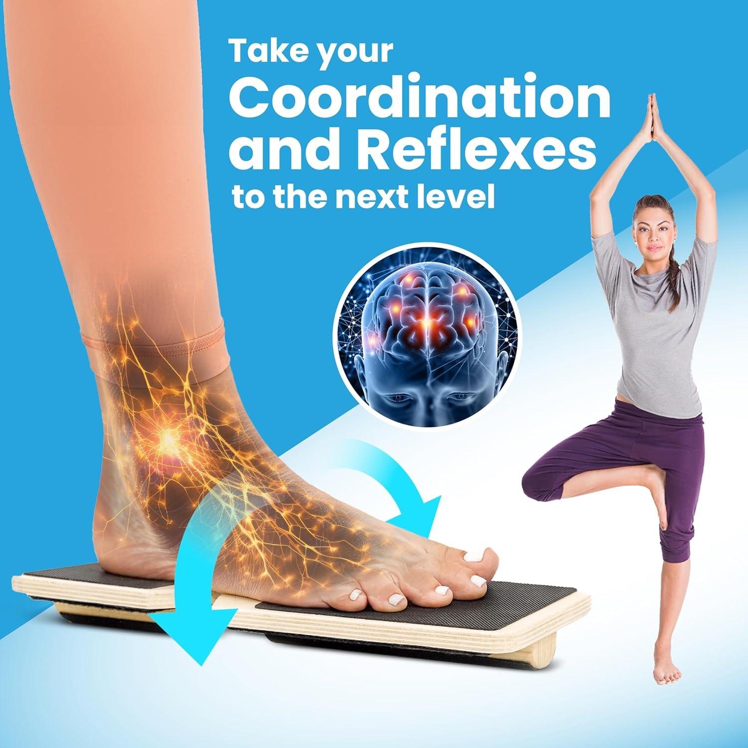 Tablero de Equilibrio Lumia Wellness - Ejercitador de Tobillo y Pie