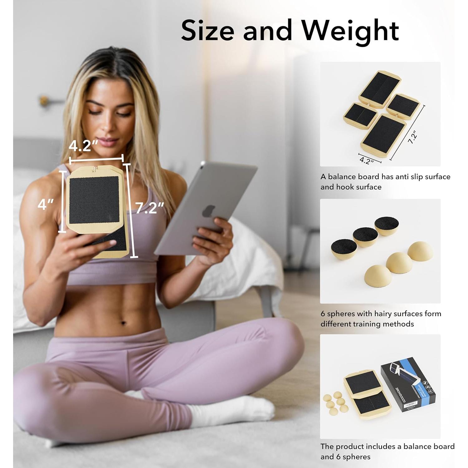 Tabla de Equilibrio GZOOGHOME para Fortalecimiento de Tobillo