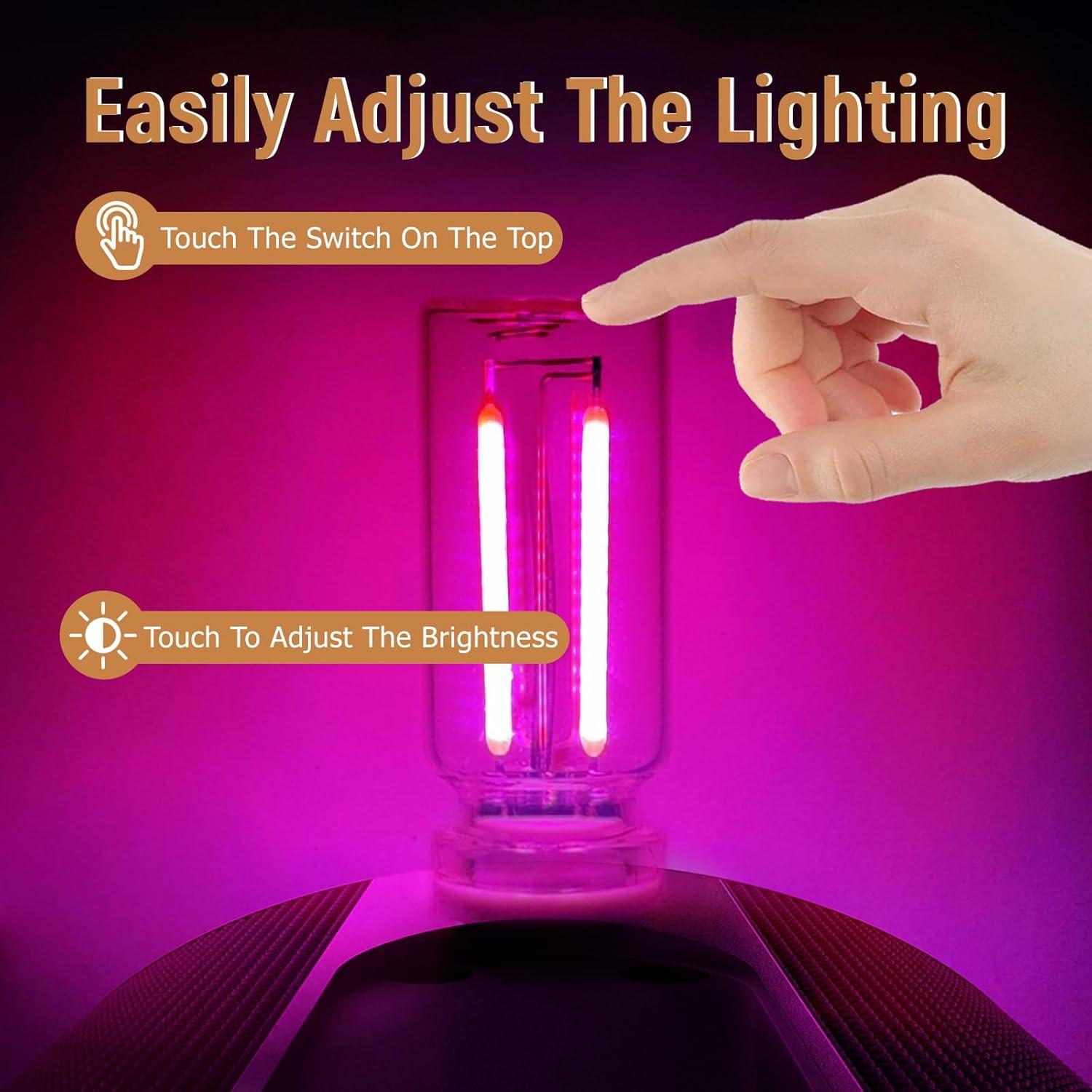 2 Luces Ambientales Retro USB Noxozoqm LED Táctil 6 Colores