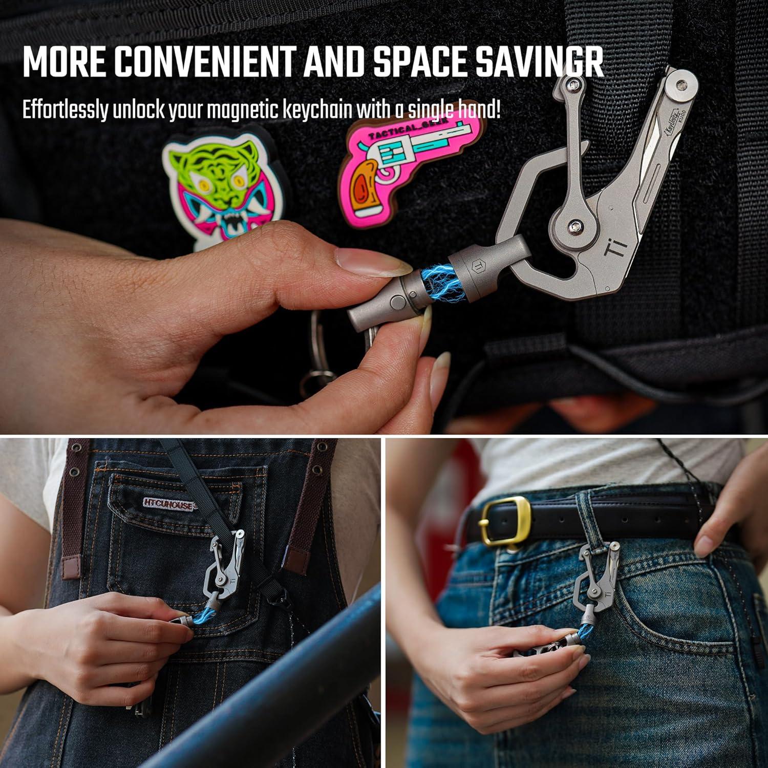 Llave Rápida de Titanio KeyUnity KA45 con Liberación Magnética