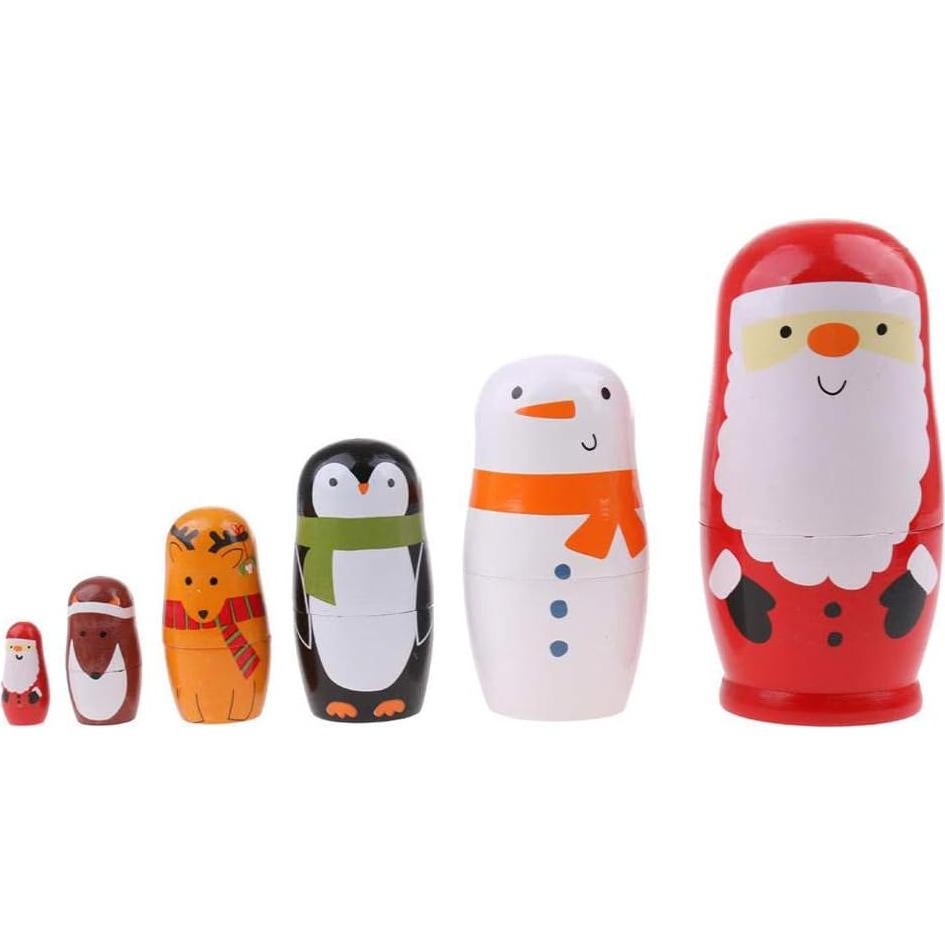 Juego de Muñecas Rusas Matryoshka Konrisa Navidad 6 Piezas
