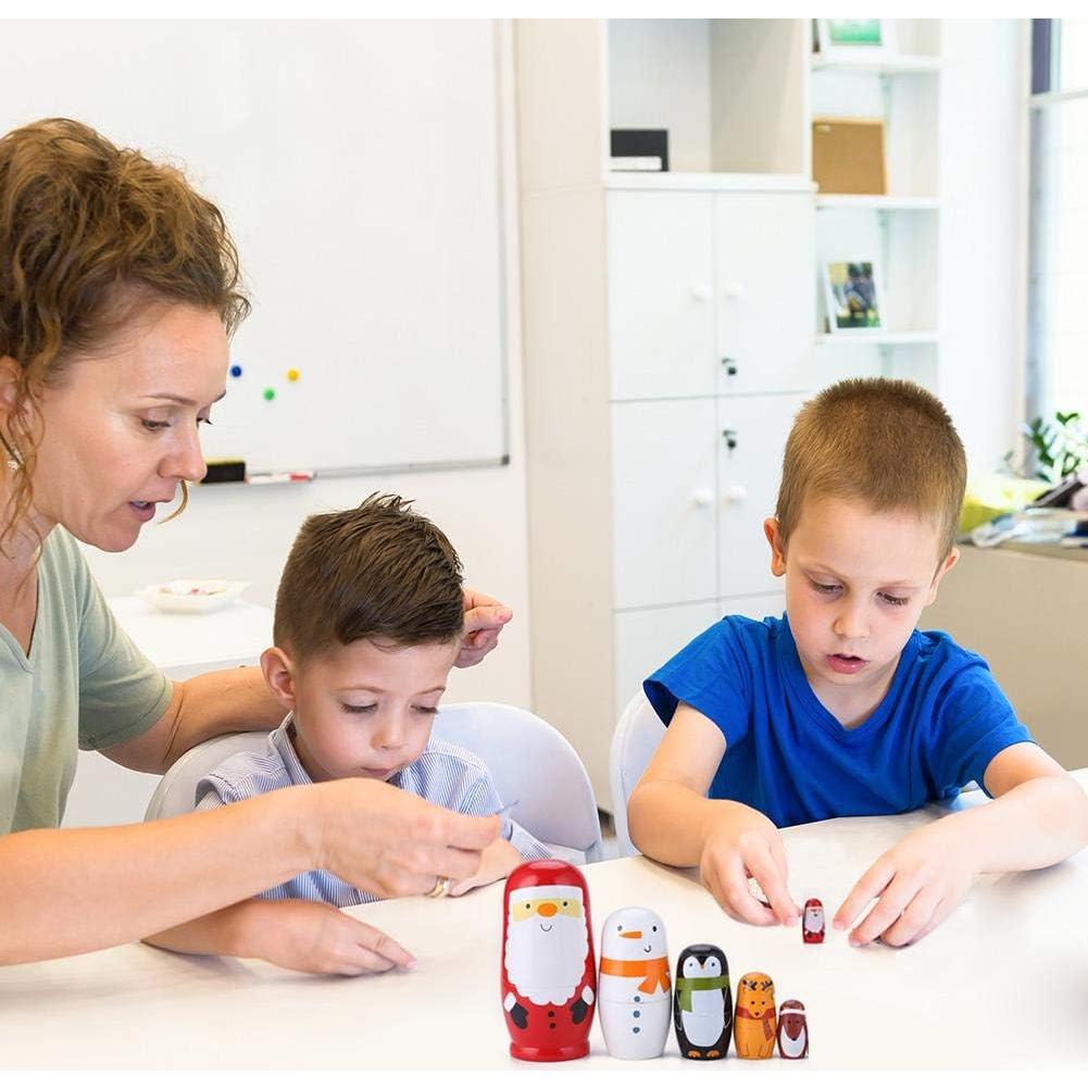 Juego de Muñecas Rusas Matryoshka Konrisa Navidad 6 Piezas