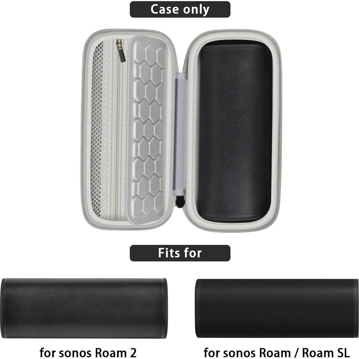 Funda Aganinmore para Altavoz Bluetooth Sonos Roam 2 Negra