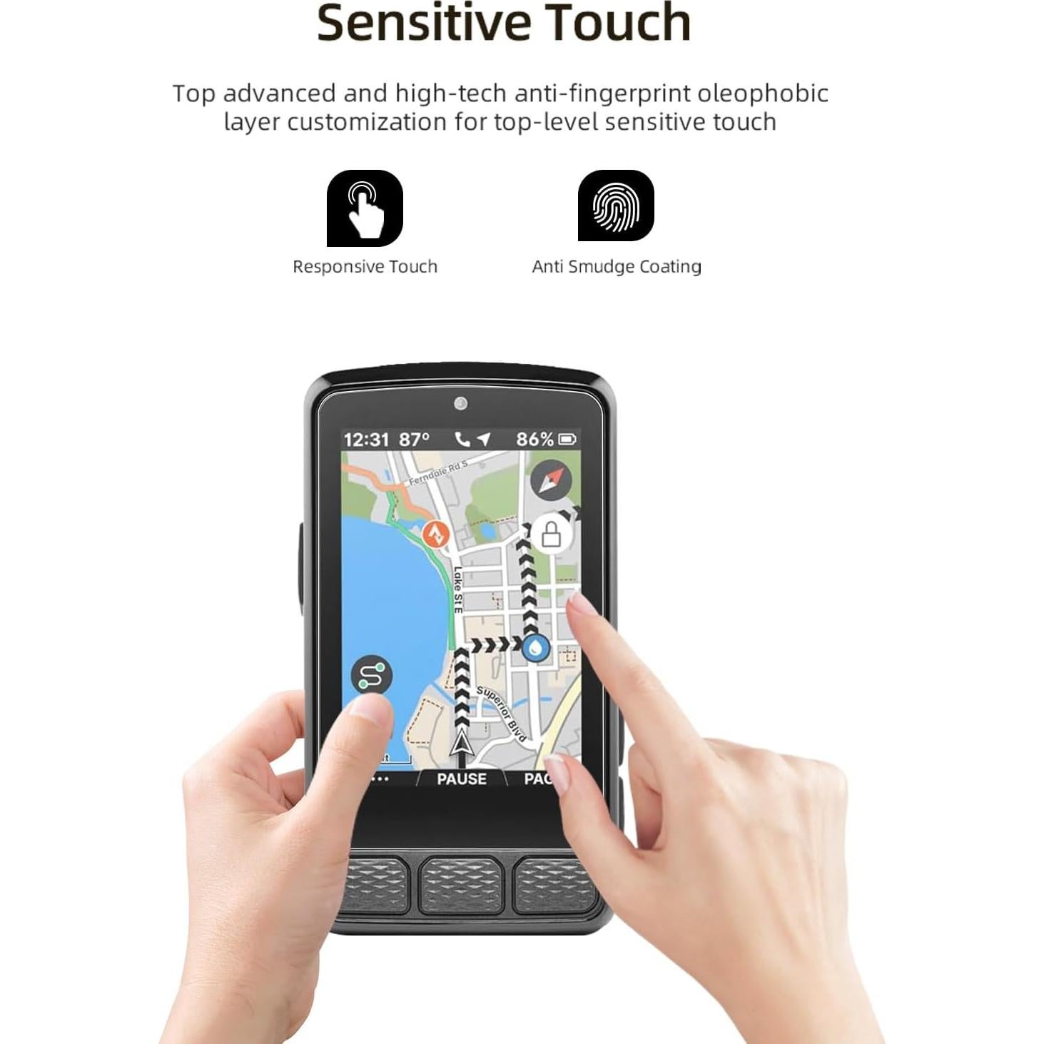 Protector de Pantalla WUNIAK para Wahoo ELEMNT ROAM V3 GPS