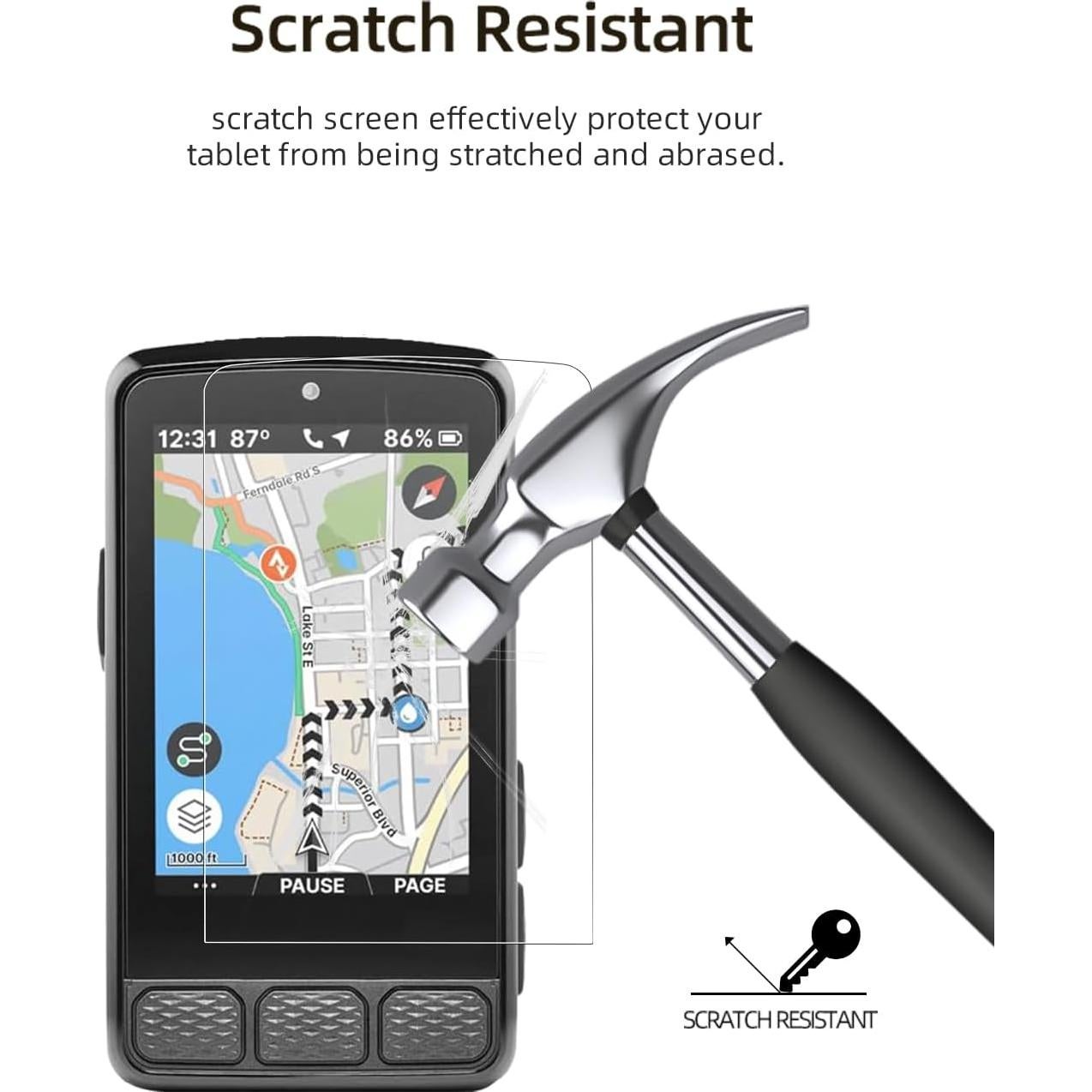 Protector de Pantalla WUNIAK para Wahoo ELEMNT ROAM V3 GPS