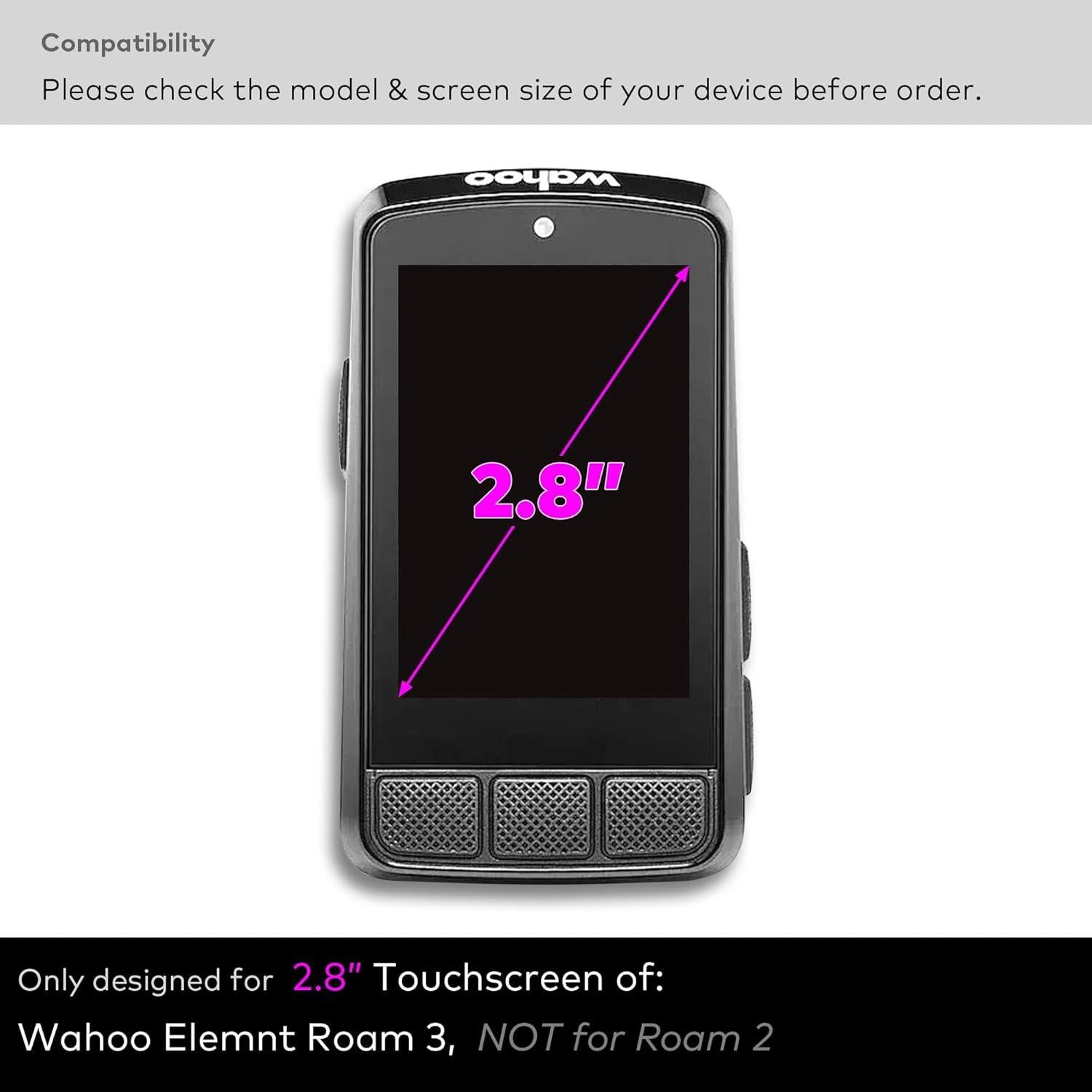 Protector de Pantalla Vidrio Templado INNOSURE Wahoo Elemnt Roam V3 2.8"