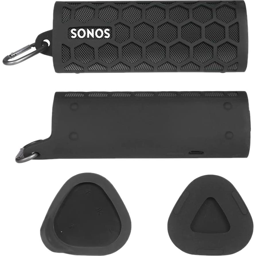 Funda de Transporte Silicona Seracle para Sonos Roam 2 - Negro