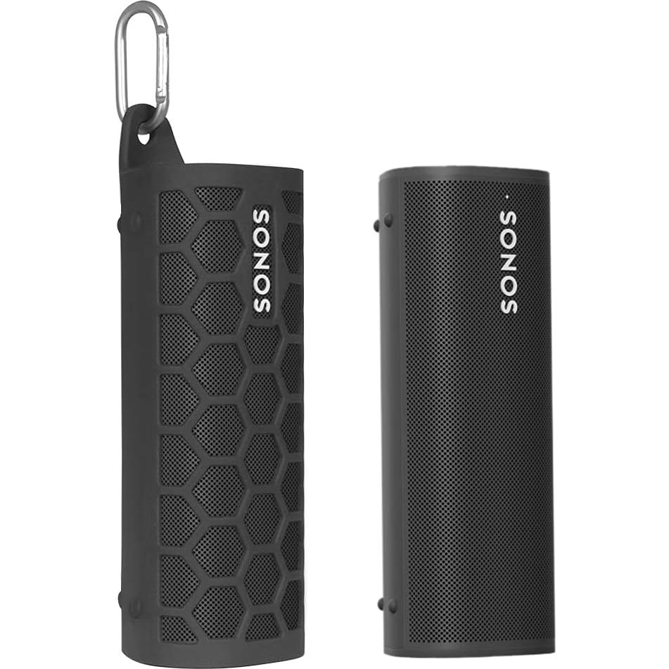 Funda de Transporte Silicona Seracle para Sonos Roam 2 - Negro