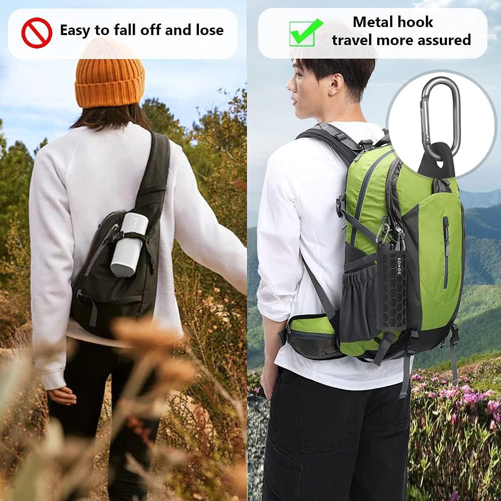 Funda de Transporte Silicona Seracle para Sonos Roam 2 - Negro