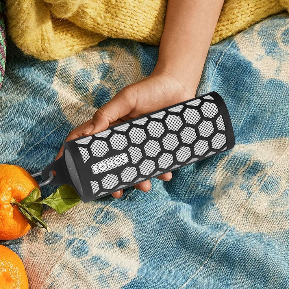 Funda de Transporte Silicona Seracle para Sonos Roam 2 - Negro