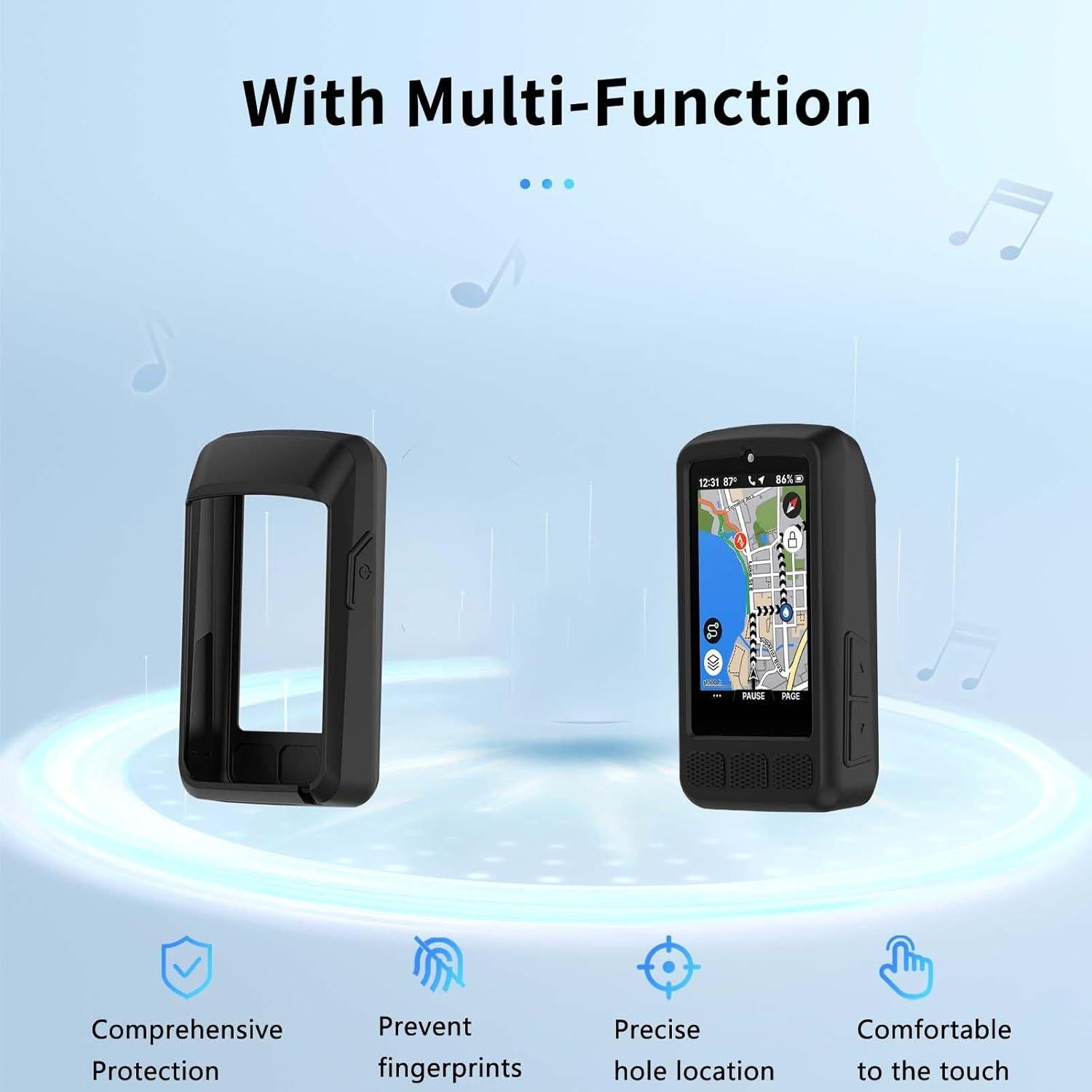 Funda Protectora de Silicona NOUKAJU para Wahoo ELEMNT ROAM V3