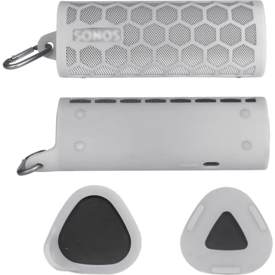 Funda Silicona Flexible Seracle para Altavoz Sonos Roam Gris