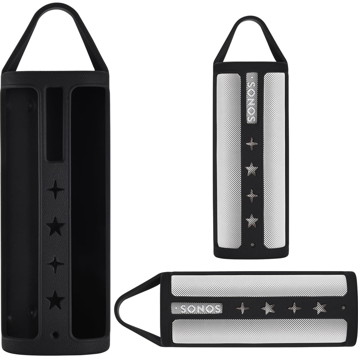 Funda de Silicona con Asa Seracle para Sonos Roam 2 - Negro