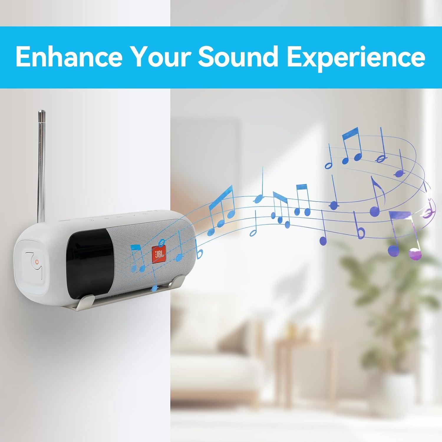 Soporte de Pared Metálico Shinar para Roam 1/2 y Flip 5/6 Blanco