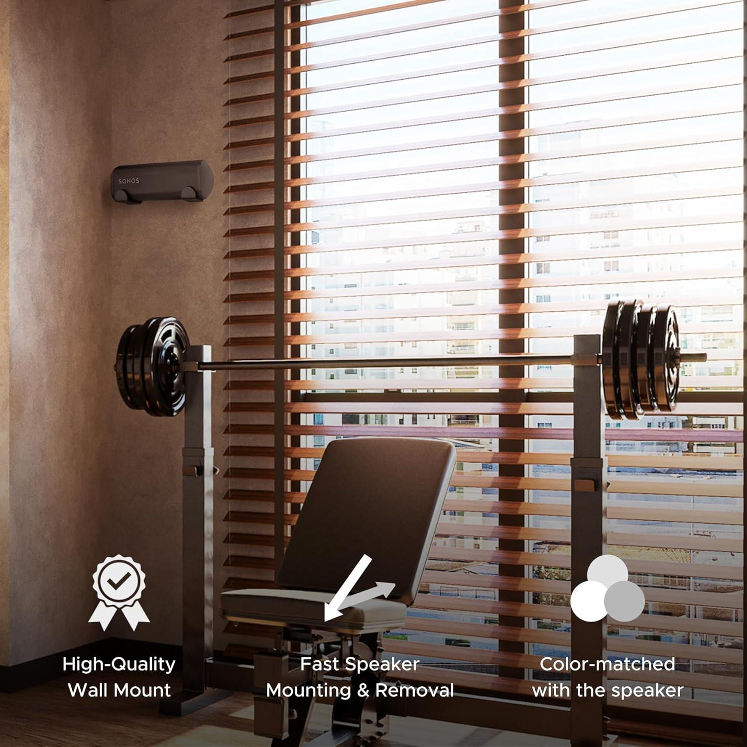 Soporte de Pared Soundbass para Sonos Roam - Negro, 1pc