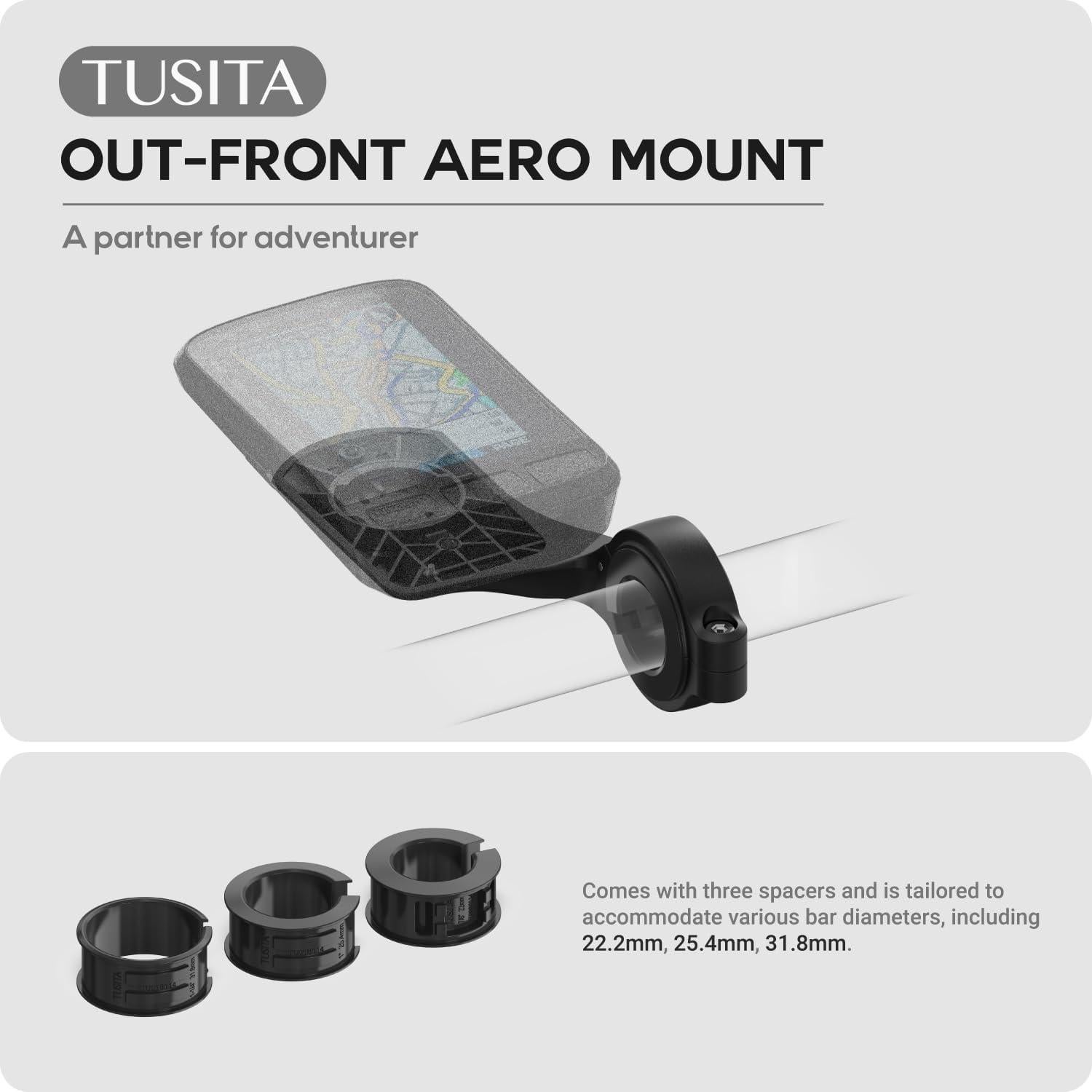 Soporte TUSITA Aero Out Front para ELEMNT ROAM y BOLT 3