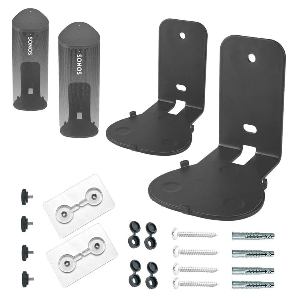 Soportes de Montaje en Pared EMATECH para Sonos Roam - Negro