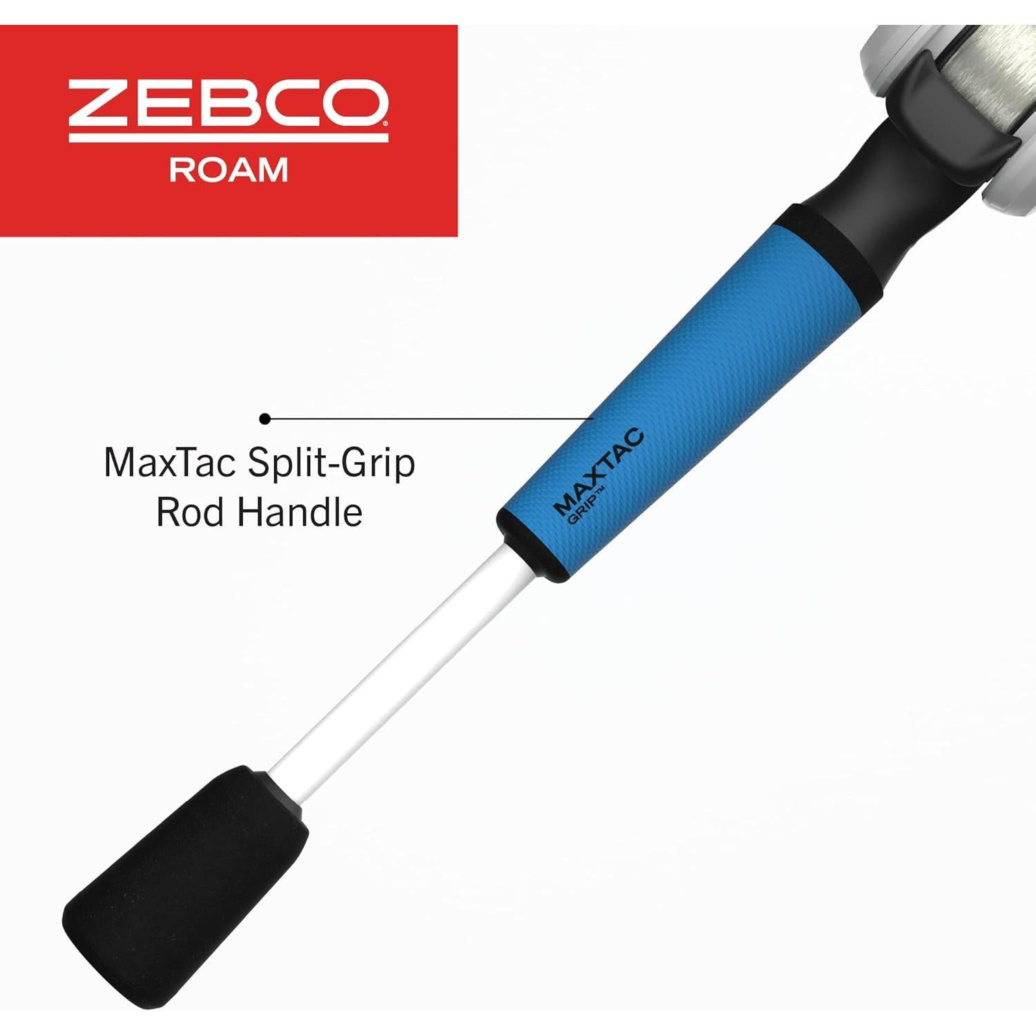 Combo de Caña de Pesca Zebco Roam 6.6' y Carrete Baitcast