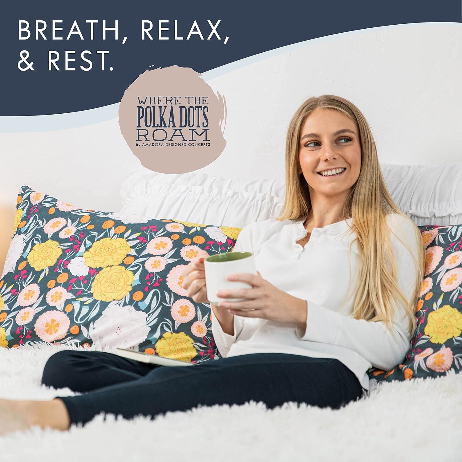 Juego de Sábanas Completo Donde los Lunares Vagan Floral