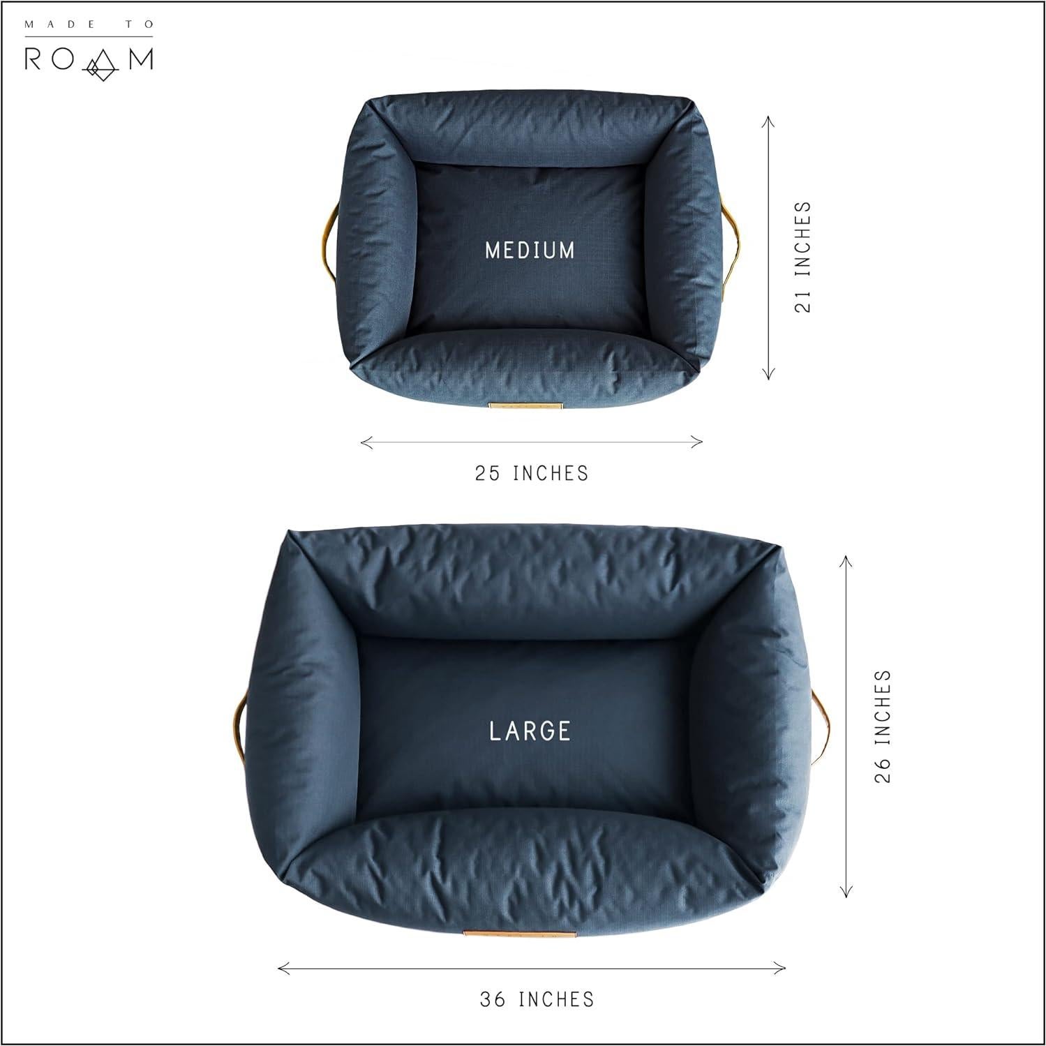 Cama para Perros Mediana Made to Roam - Tela Oxford Resistente al Agua